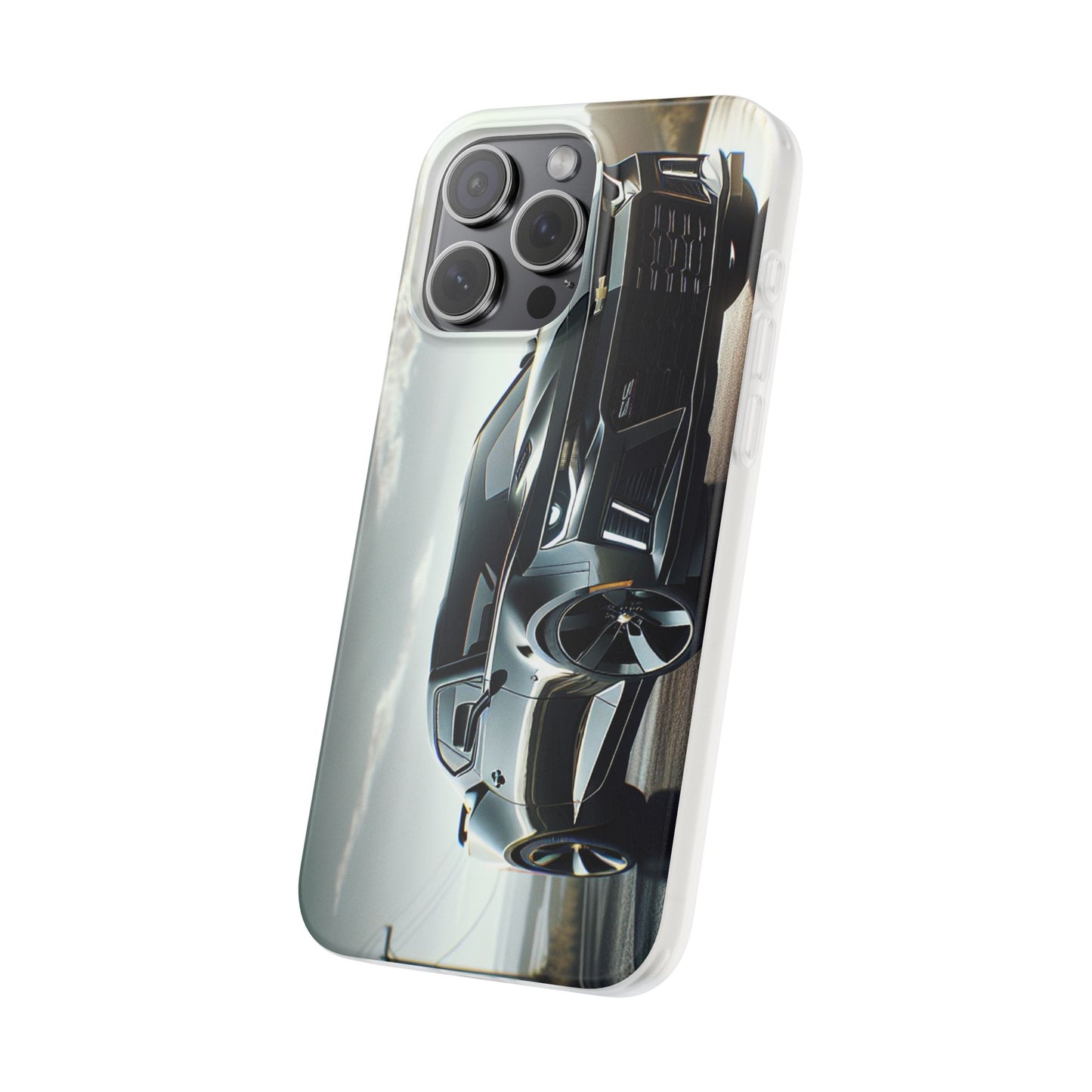 Flexi Phone Case for iPhone & Samsung – 2022 Chevy Camaro SS Car Design Protective Cover