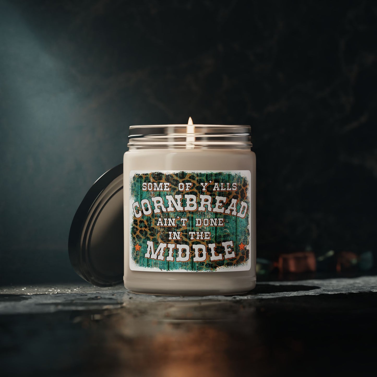 Some Of Y'alls Cornbread Ain't Done In The Middle Soy Candle, Funny Quote Candle, Handmade Candle, Cornbread Candle, Unique Gift Candle, Home Decor Candle - Victory Thru Vision