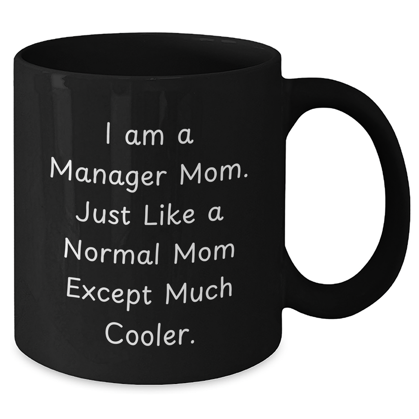 Manager Mom's Funny Quote Black Coffee Mugs, Gifts from Friends for Manager Dad, Father's Day Unique Gifts - Additional