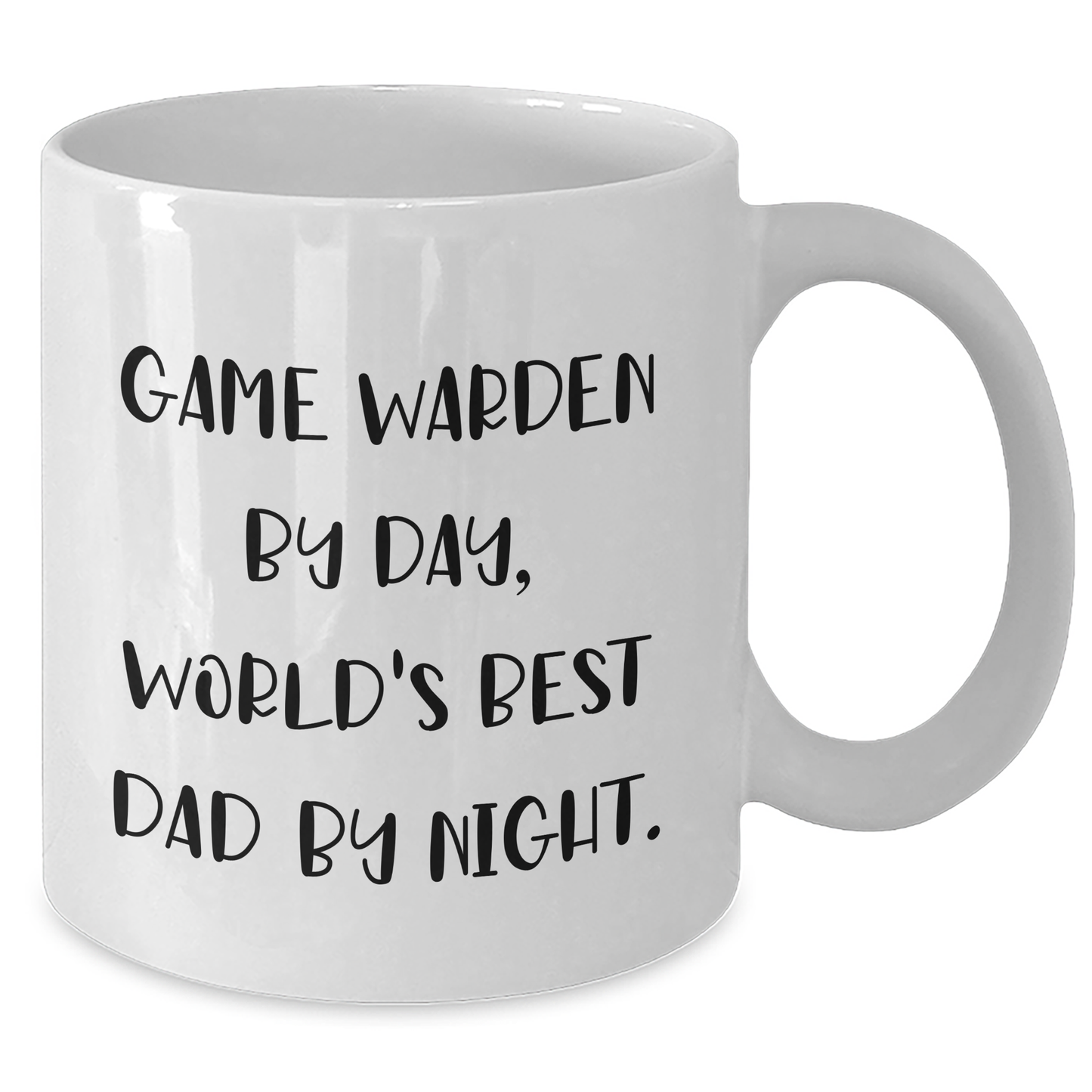 Funny Game Warden White Coffee Mug Gifts from Men to Game Wardens By Day, World's Best Dad By Night, Perfect for Mother's Day - Victory Thru Vision