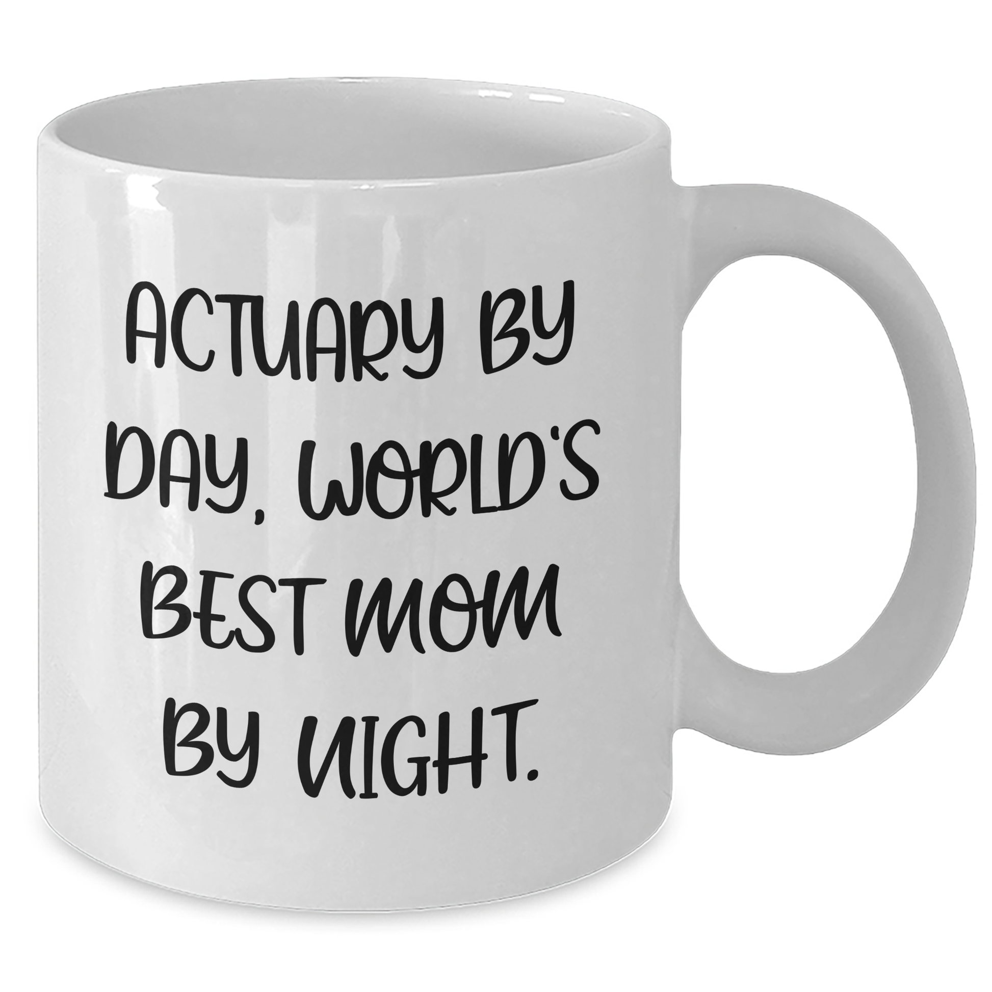 Actuary Humor White Coffee Mug, Funny Gifts from Mom for Actuary, Father's Day Unique Gifts - Victory Thru Vision