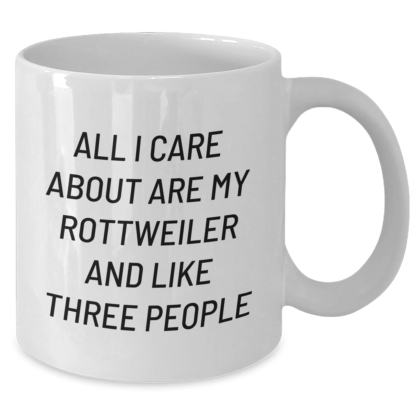 Rottweiler Dog Lovers Funny Quote Gifts from Friends for Men White Coffee Mug, 11oz and 15oz Capacity, Ceramic, Microwave and Dishwasher Safe for Father's Day - Additional