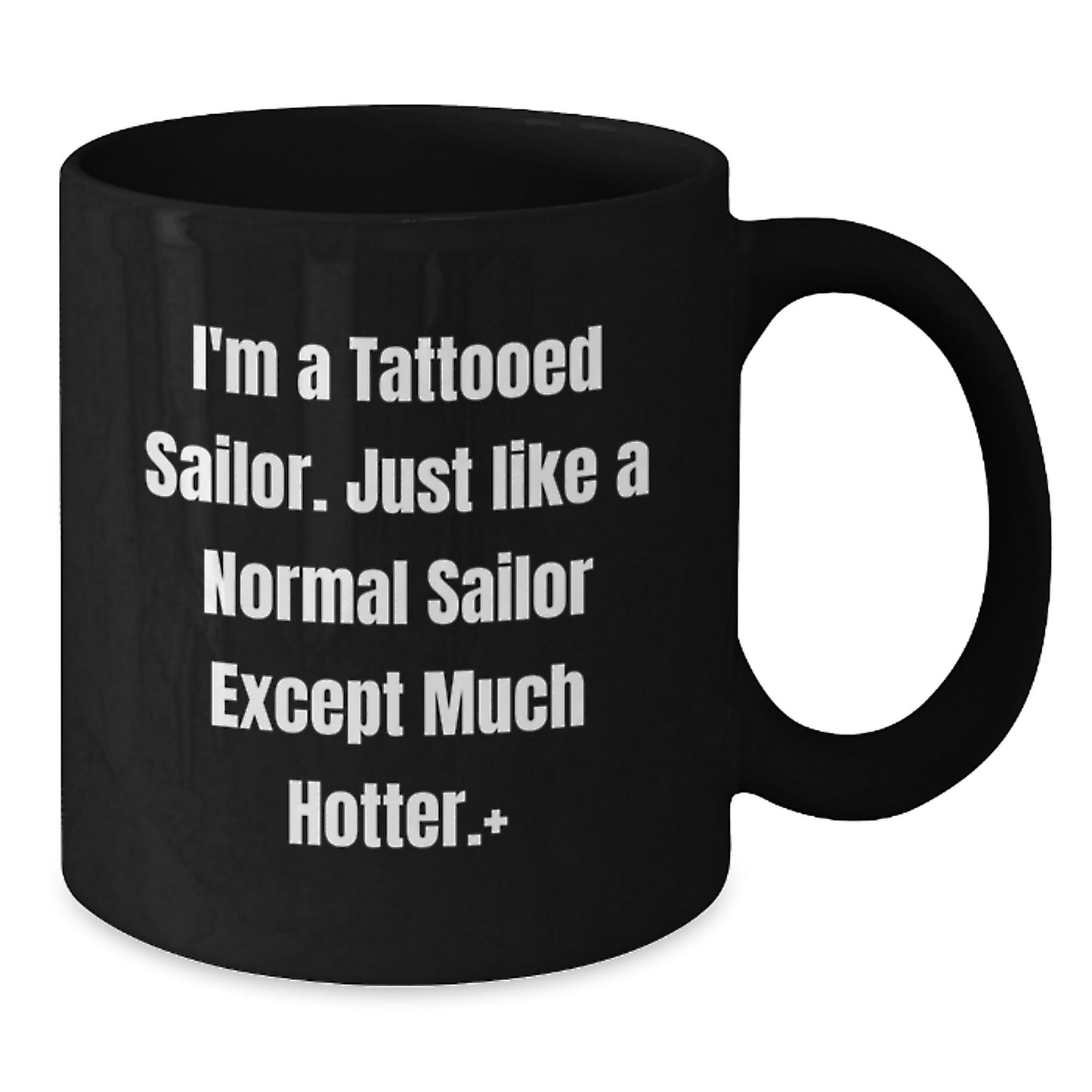 Funny Sailor Black Coffee Mug Gifts from Men Friends Gift Baskets for Christmas Unique Presents - Additional
