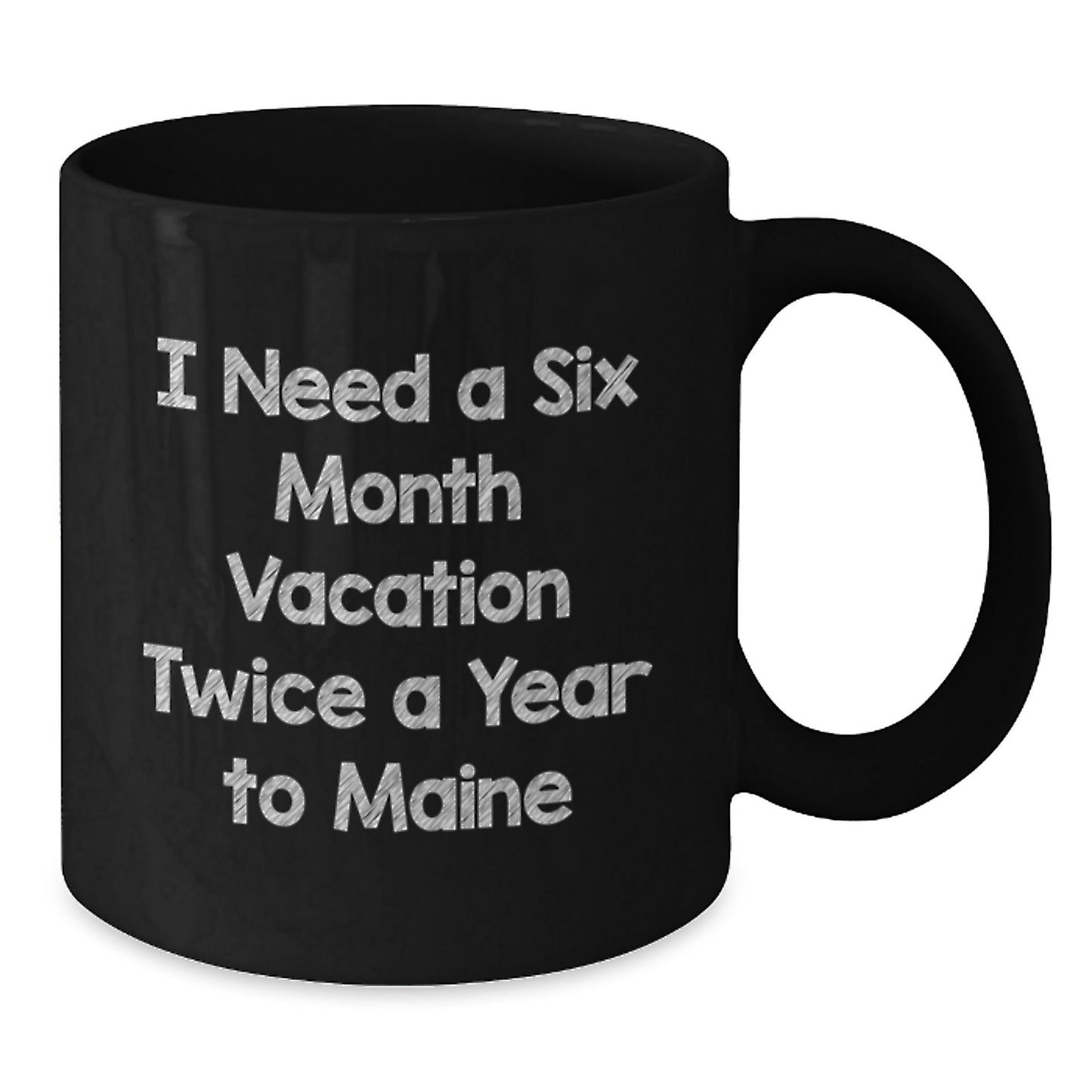 Maine Enthusiast Black Coffee Mugs Funny Gift for Friends, Family, or Coworkers - Additional