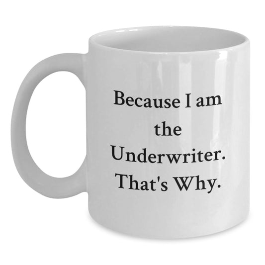 Underwriter White Coffee Mug Funny Gift Underwriter Underwriter Gifts from Men to Underwriter for Christmas - Main