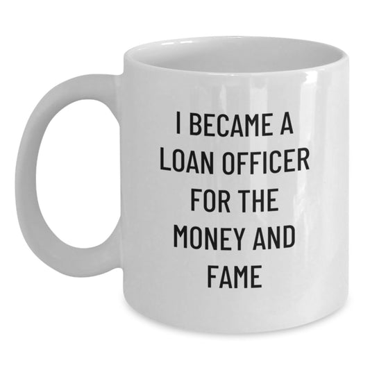 Funny Loan Officer Christmas Unique Gift Unique White Coffee Mug for Men, Women, Family, Friends, Coworkers - Main