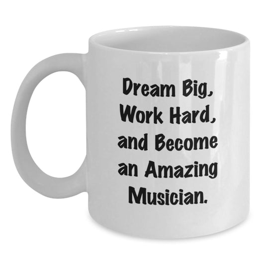 Funny Musician White Coffee Mug Gifts from Friends to Musician Men and Women on Christmas Unique Ideas - Main
