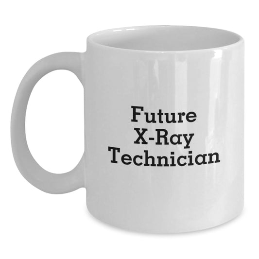 Funny X-Ray Technician Gifts for Men, Unique Christmas Unique Gifts from Friends to X-Ray Technician, White Coffee Mug with 'Future X-ray Technician' Quote - Main