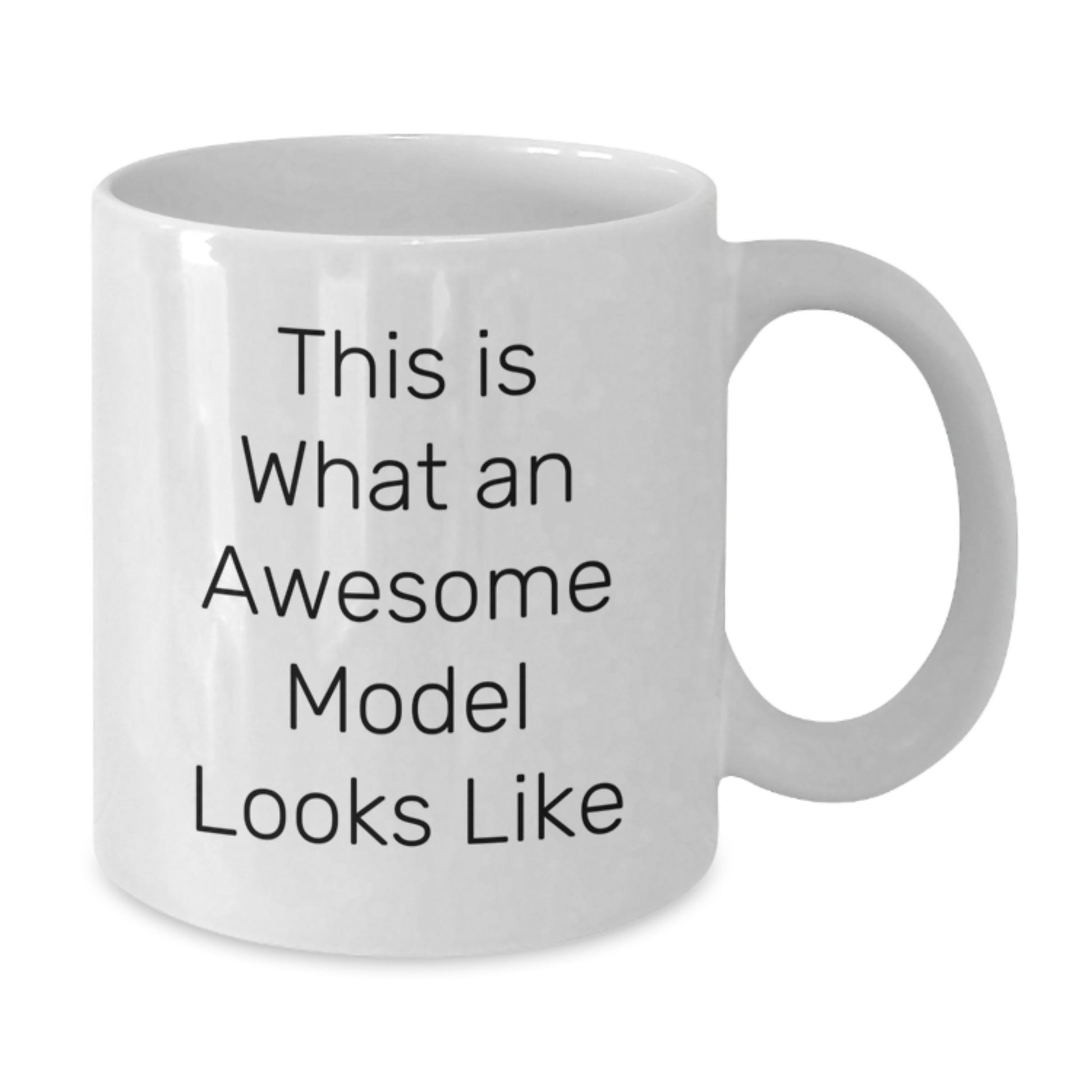 Funny Model Gifts from Friends, Unique White Coffee Mugs for Christmas, Inspirational Quote 'This Is What An Awesome Model Looks Like', Gifts for Men and Women - Additional