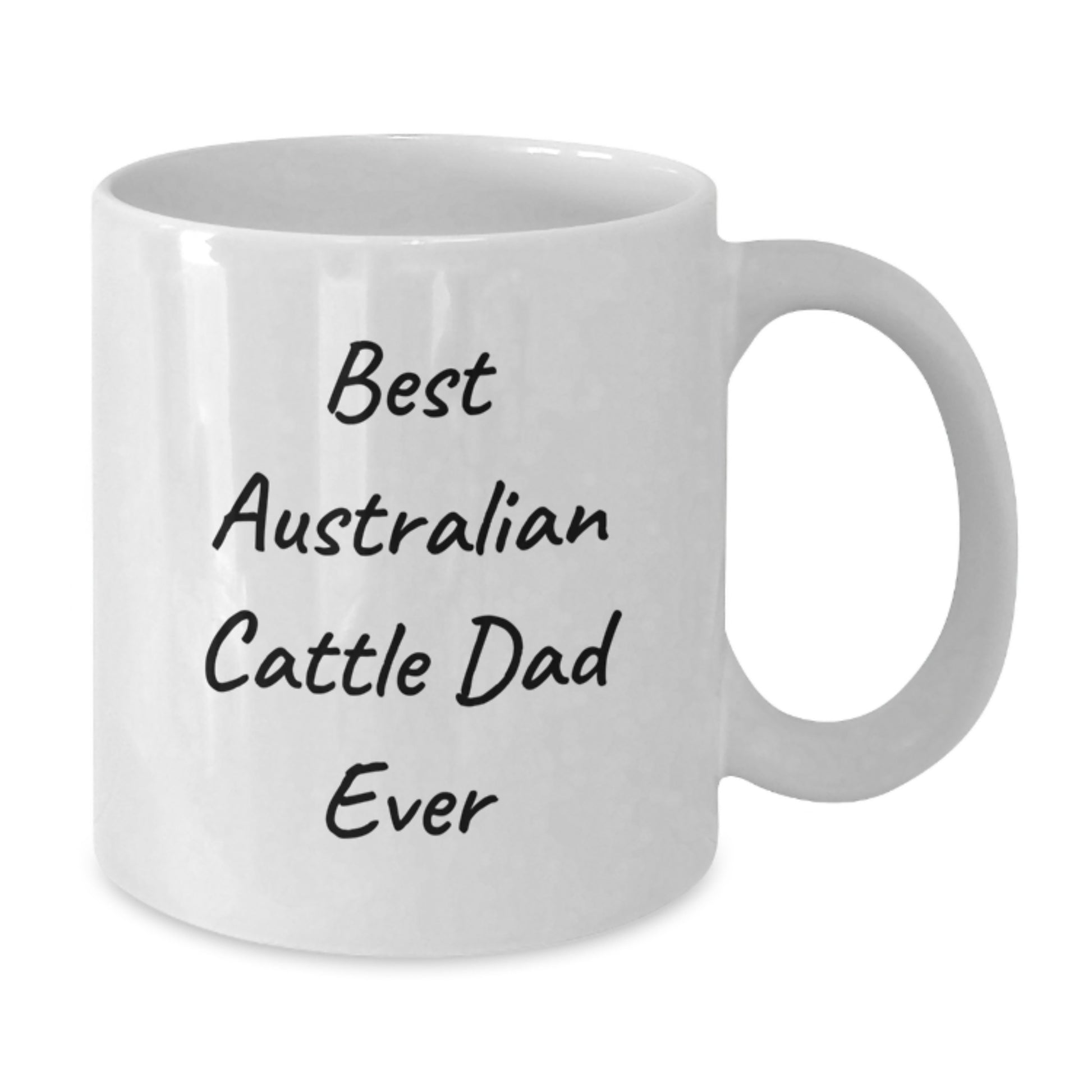 Funny Australian Cattle Dog Gifts for Men from Best Australian Cattle Dad Ever White Coffee Mugs, Graduation Unique Gifts - Additional