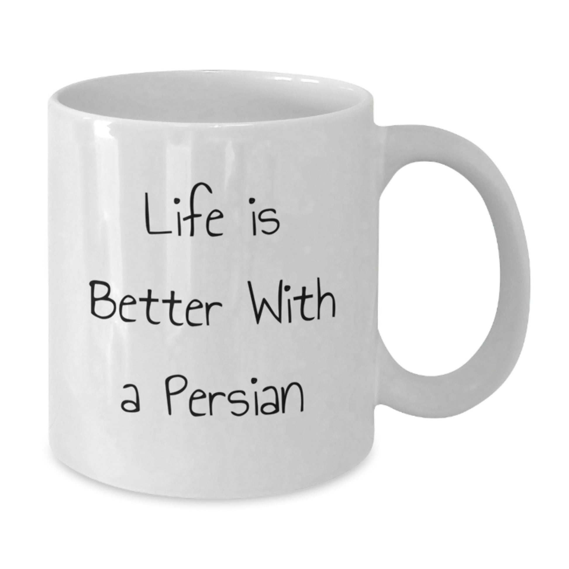 Gifts for Persian Cat Lovers, Funny White Coffee Mug, Birthday Unique Gifts from Friends, Family, or Coworkers - Life Is Better With A Persian - Additional