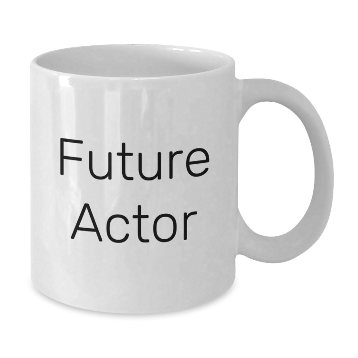 Funny Future Actor Gifts for Men, Women, Family, Coworkers, White Coffee Mug Quote 'Future Actor' Christmas Unique Gifts - Additional