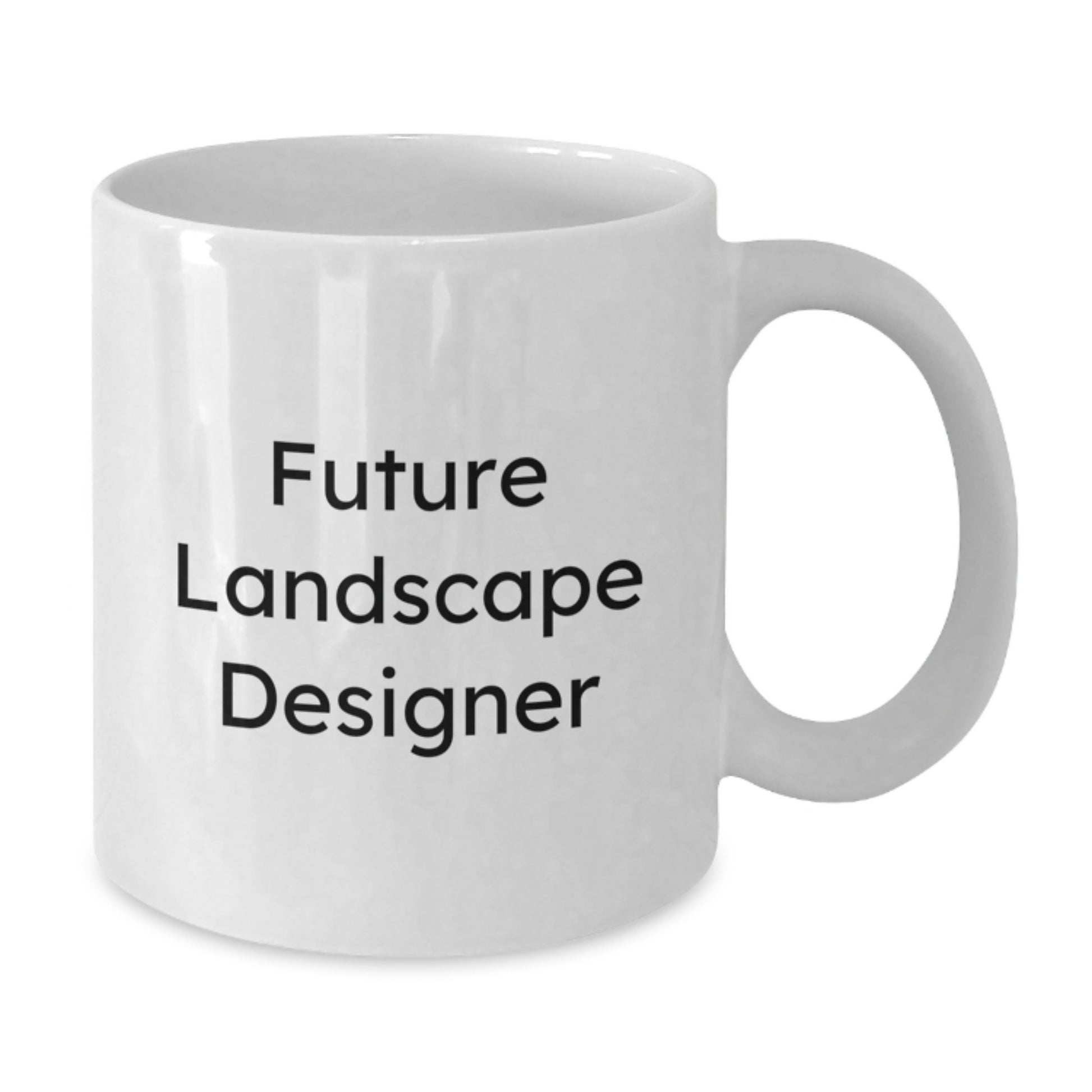 Funny Future Landscape Designer White Coffee Mug Gifts from Family for Him or Her, Unique Christmas Unique Gifts - Additional