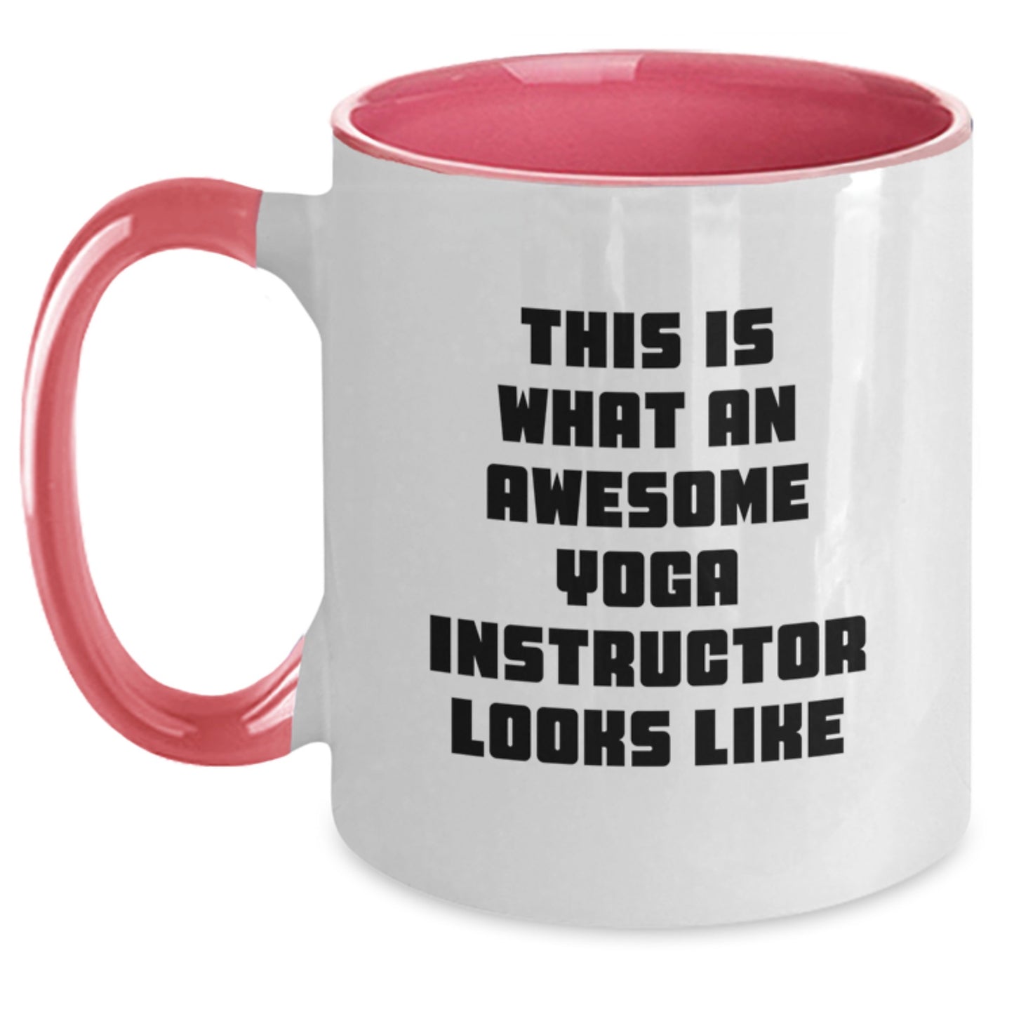 Funny Yoga Instructor Gifts from Friends, Unique Two Tone Coffee Mugs for Yoga Instructor Men, Christmas Unique Gifts - Main