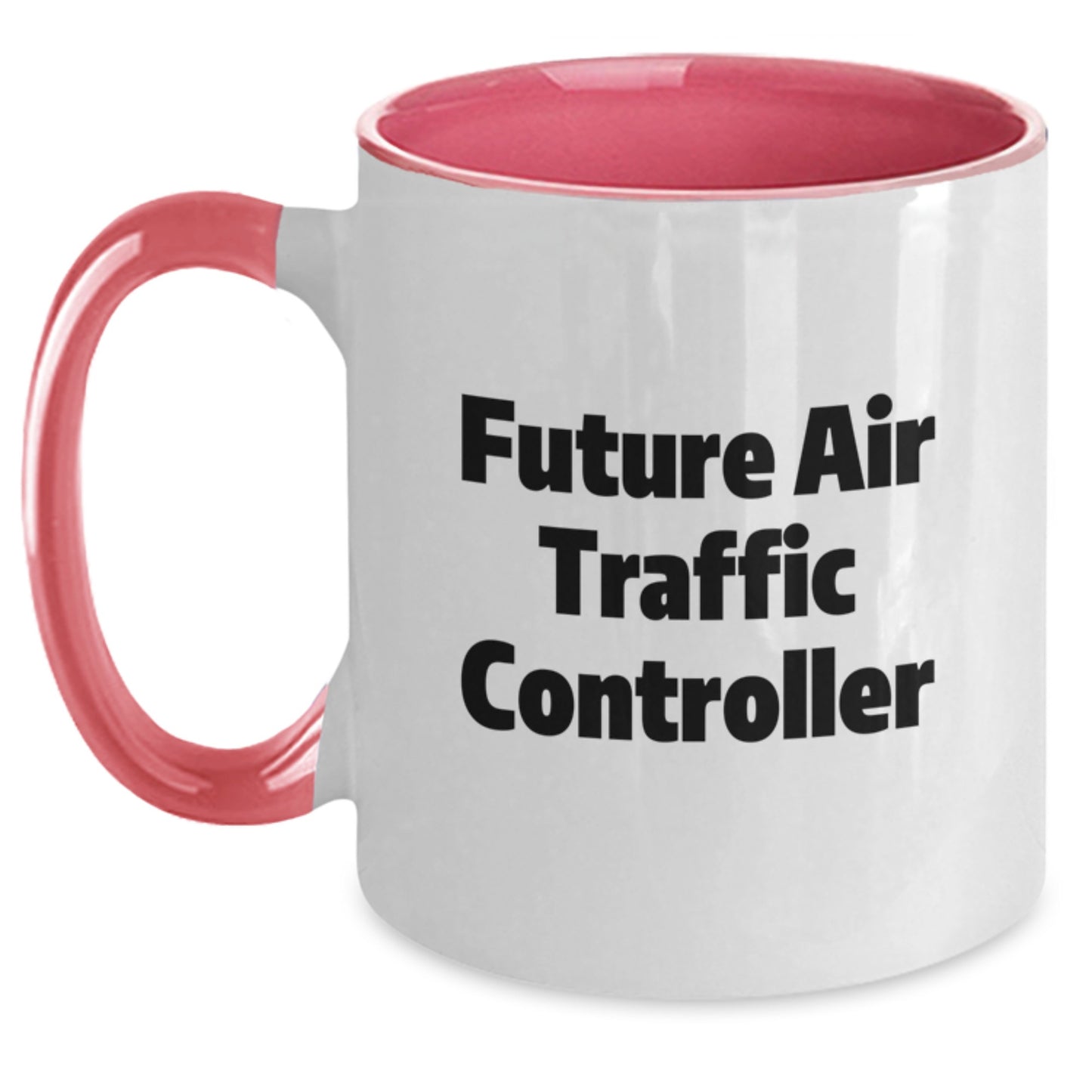 Funny Future Air Traffic Controller Gifts from Friends - Christmas Unique Air Traffic Controller Two Tone Coffee Mugs with Inspirational Quote for Men and Women - Main