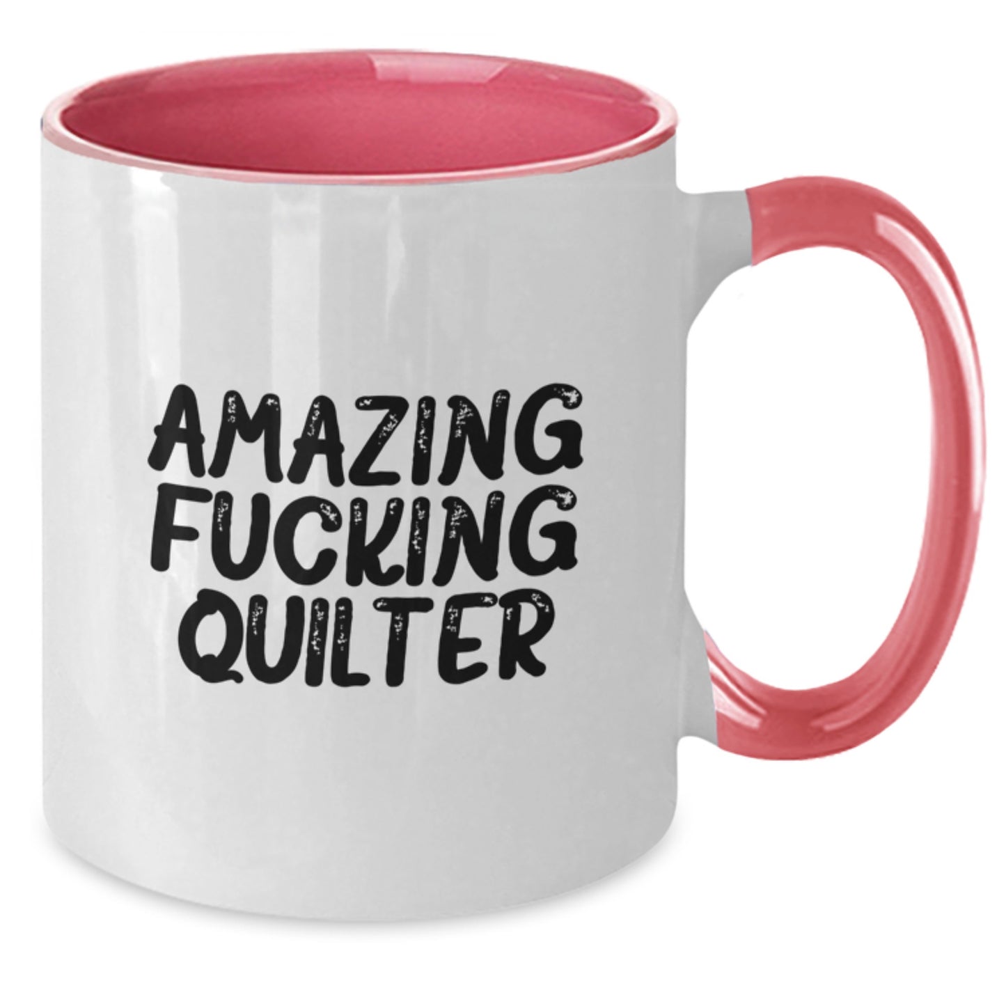 Quilter Gifts from Friends and Family - Two Tone Coffee Mug with Funny Quote, Perfect for Christmas Unique Presents - Additional
