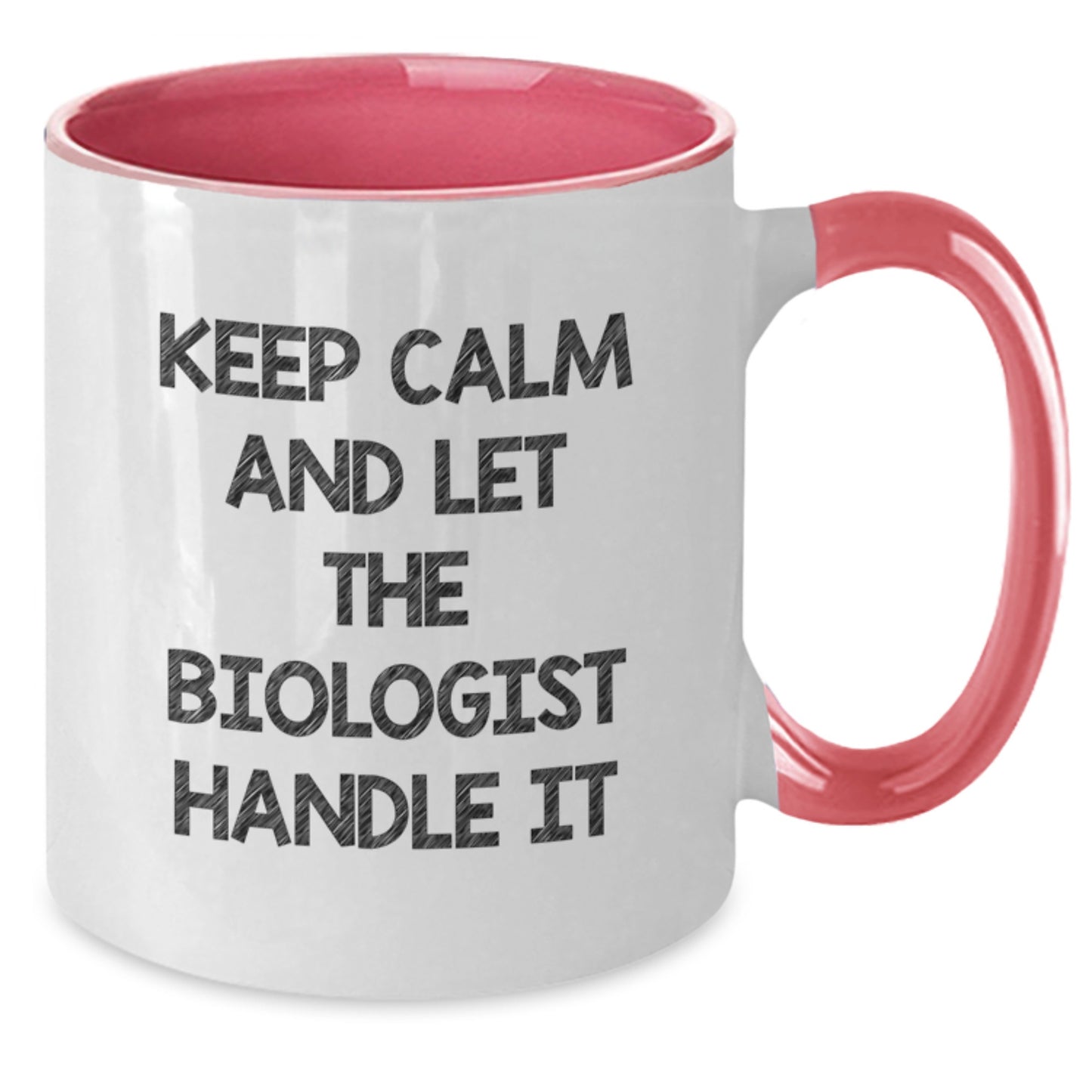 Funny Biologist Gifts from Family to Biologist Men, Two Tone Coffee Mug with 'Let The Biologist Handle It', Christmas Unique Gifts - Additional