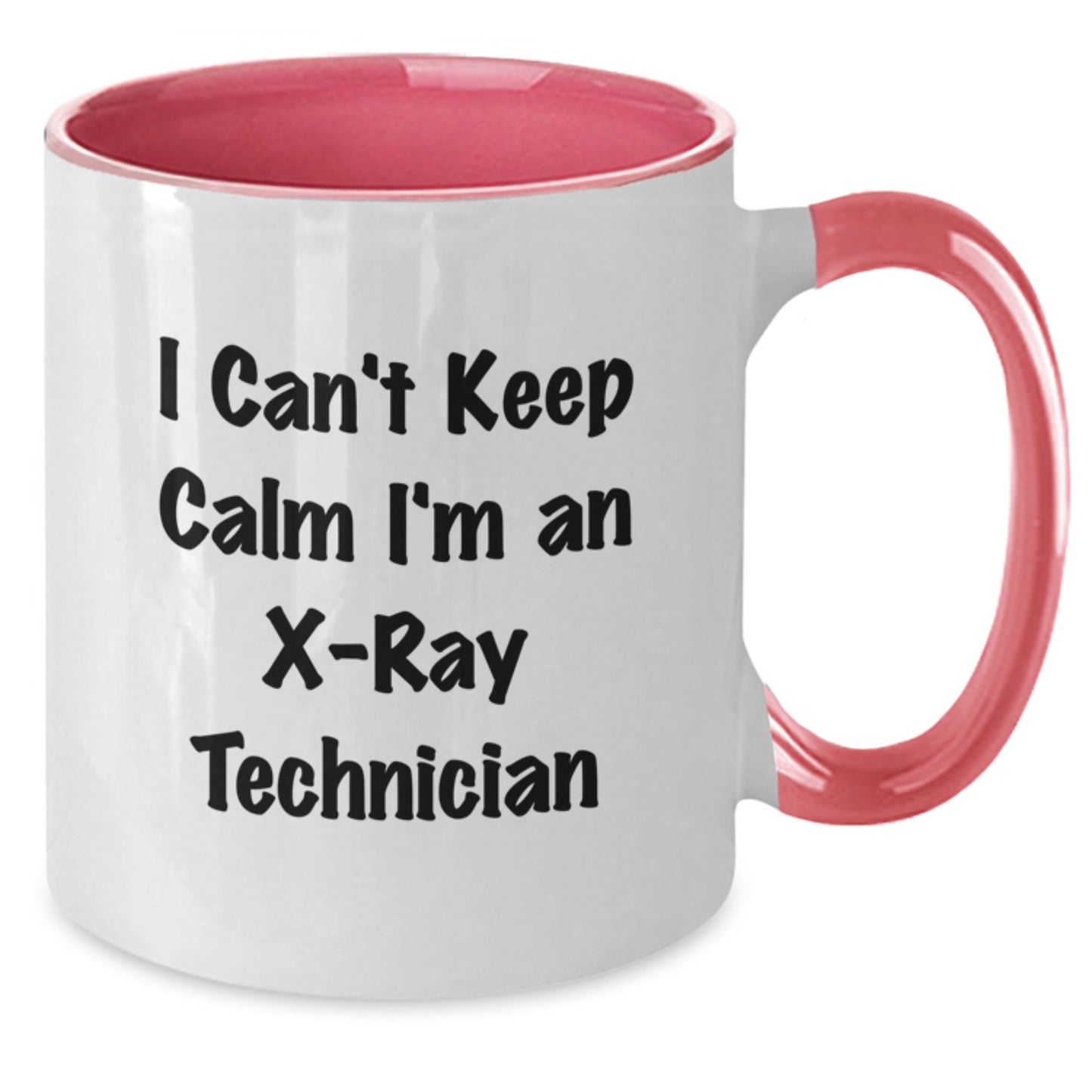 Funny X-Ray Technician Gifts for Men and Women - Christmas Unique Mugs from Friends to Family - 'I Can't Keep Calm I'm An X-ray Technician' Two Tone Coffee Mug - Additional