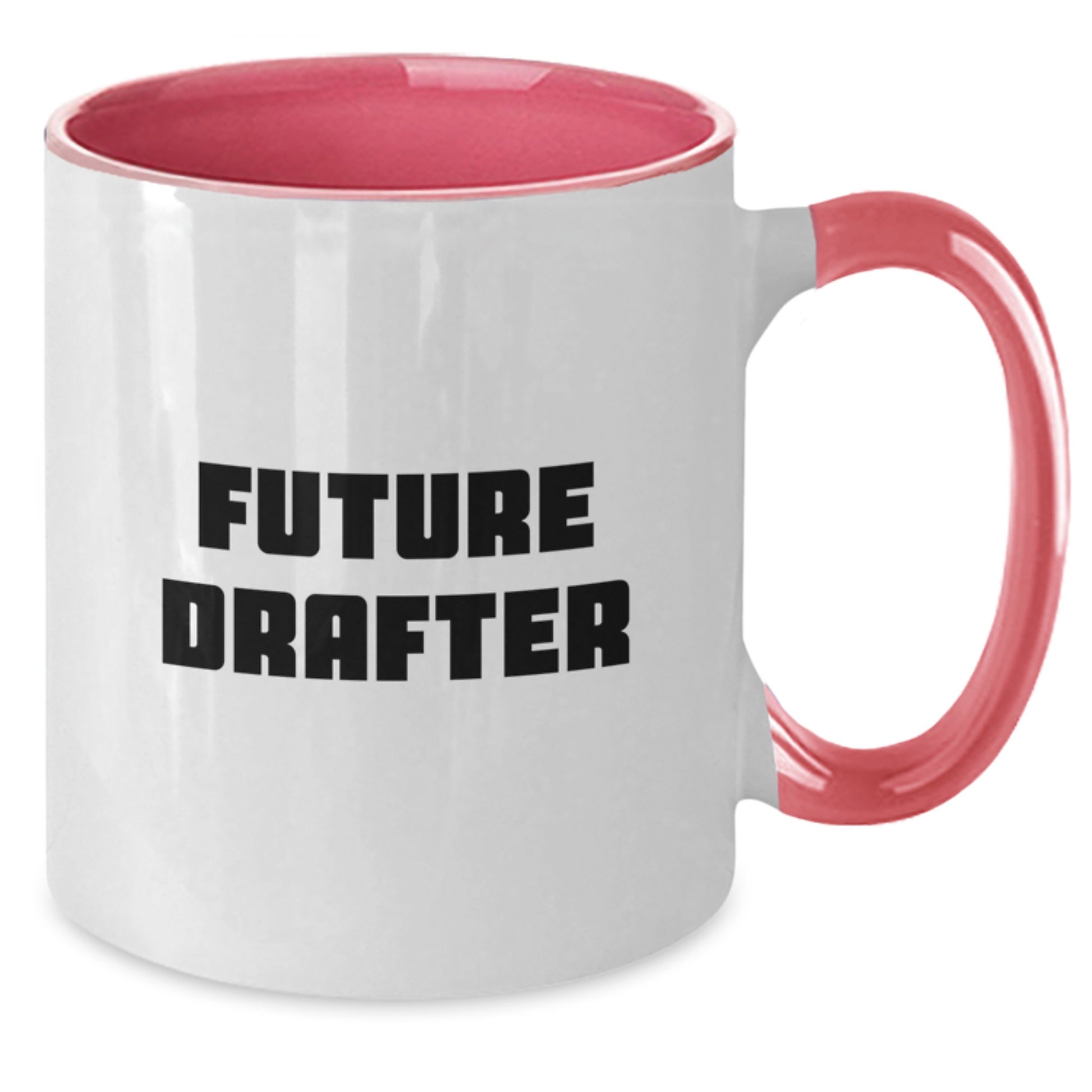 Funny Future Drafter Gifts for Drafter Men - Two Tone Coffee Mug, Inspirational Quote for Christmas Unique Gifts from Friends - Additional