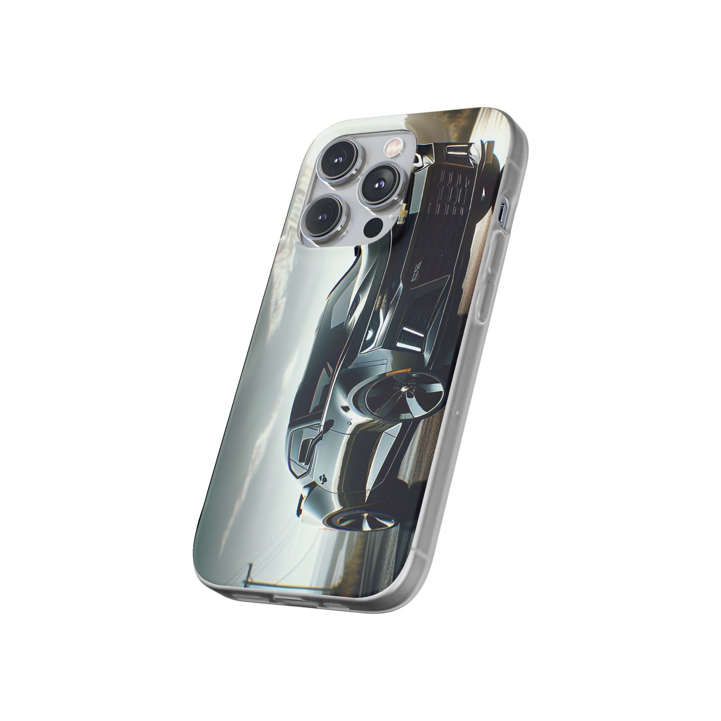 Flexi Phone Case for iPhone & Samsung – 2022 Chevy Camaro SS Car Design Protective Cover