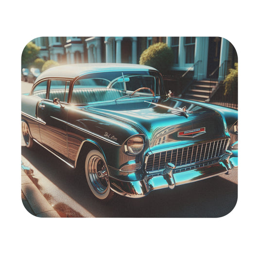 1955 Chevy Bel Air Mouse Pad, Retro Office Decor, Gift for Car Lovers, Computer Accessories, Desk Accessories - Victory Thru Vision