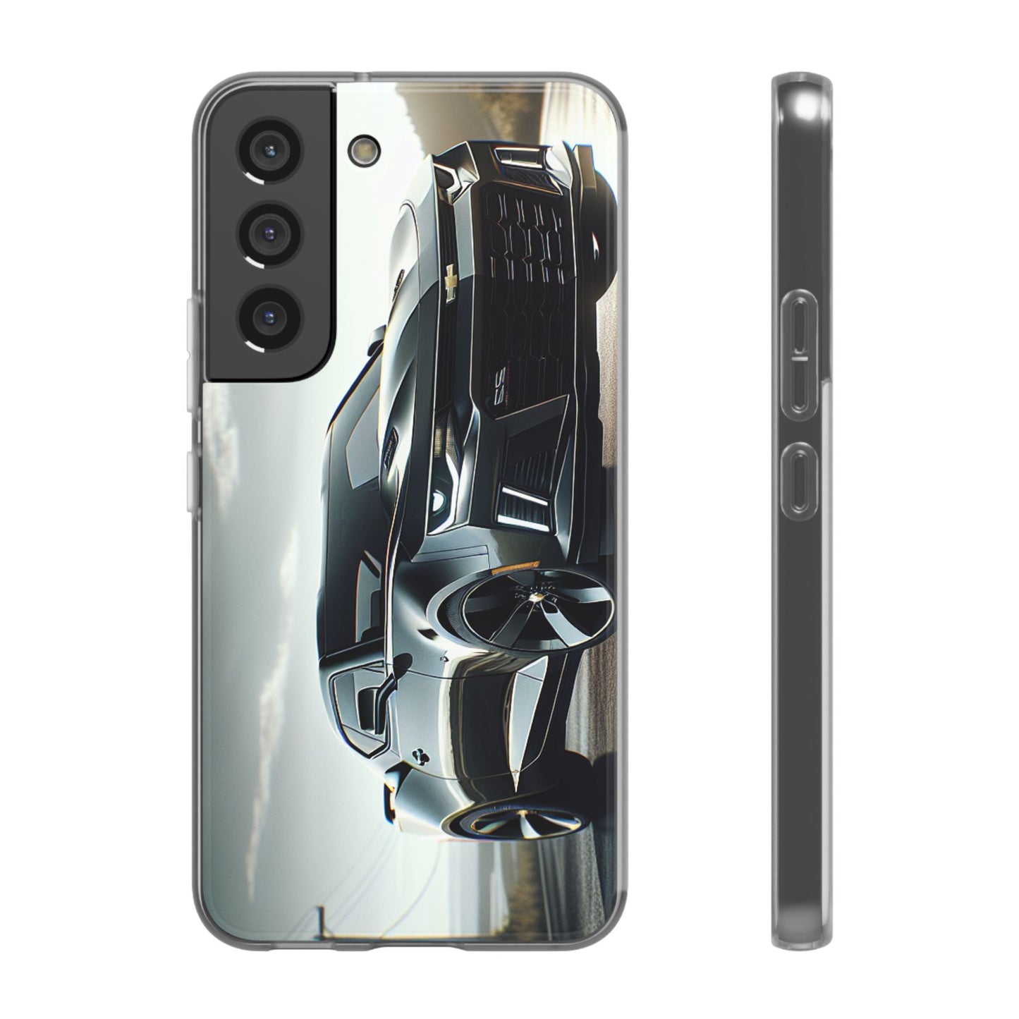 Flexi Phone Case for iPhone & Samsung – 2022 Chevy Camaro SS Car Design Protective Cover