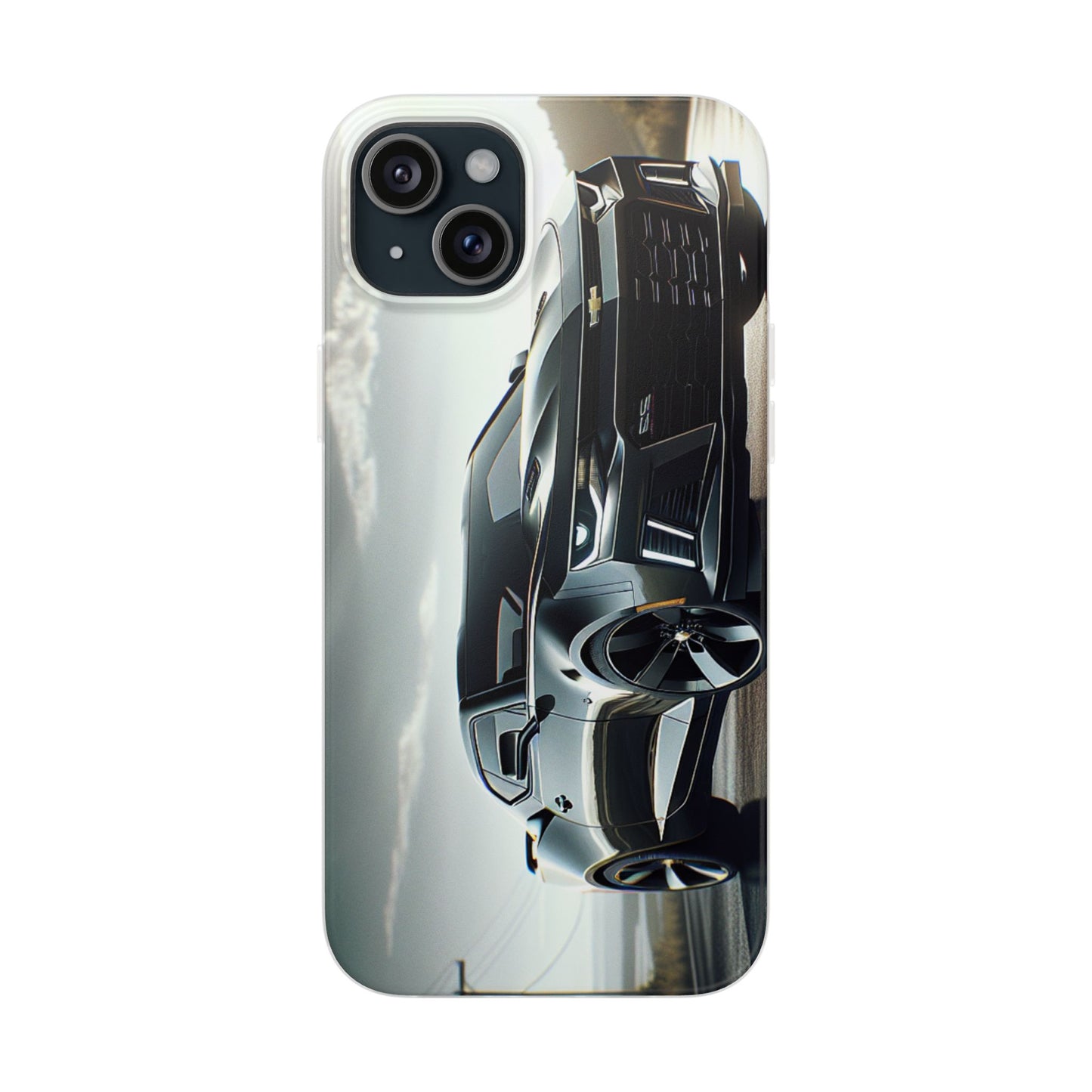Flexi Phone Case for iPhone & Samsung – 2022 Chevy Camaro SS Car Design Protective Cover