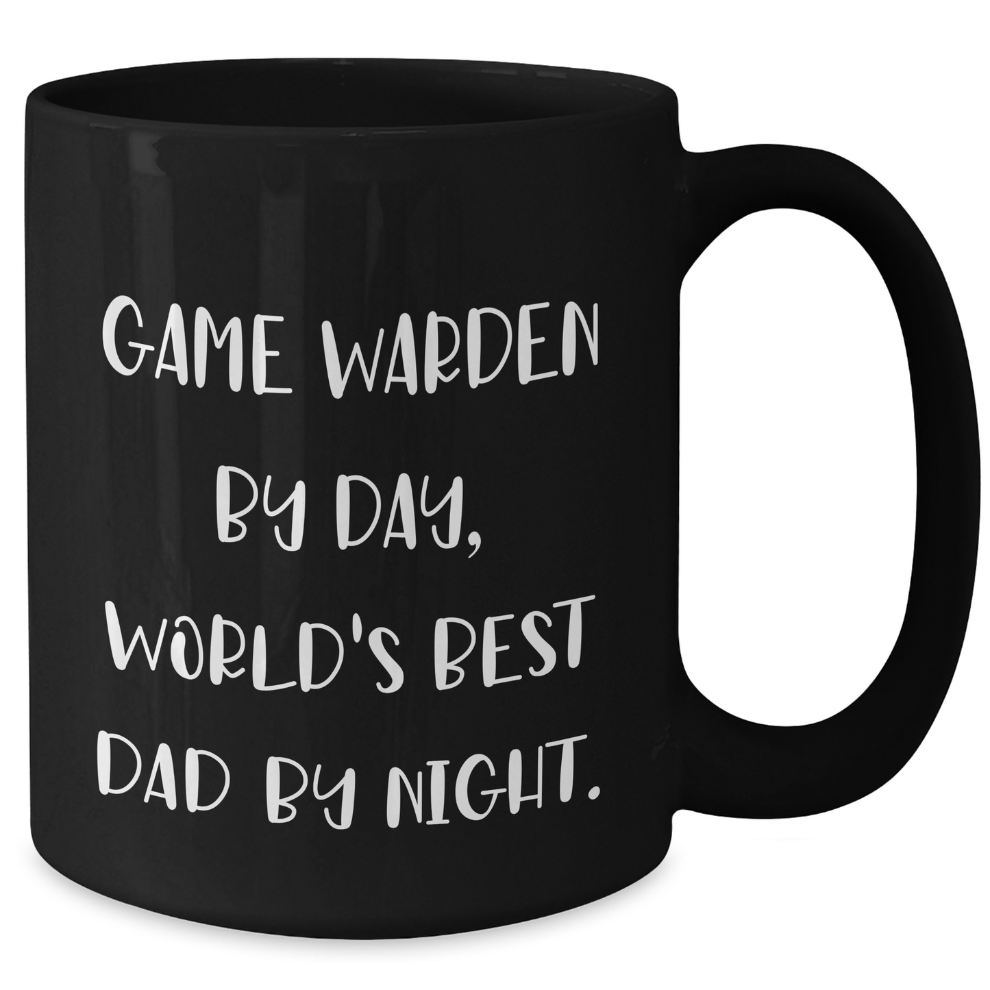 Game Warden Gifts from Men - Funny Black Coffee Mug - Mothers Day Unique Gifts - Victory Thru Vision