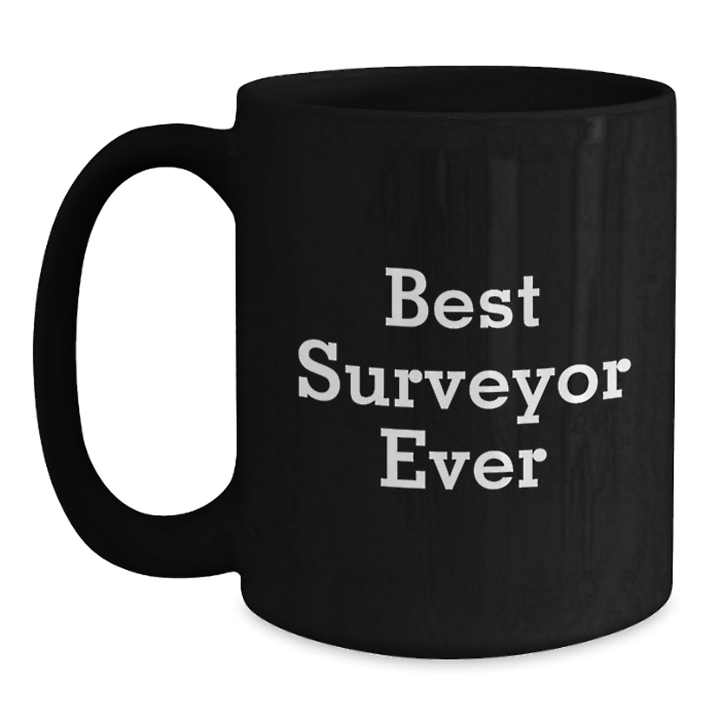 Funny Surveyor Quotes Black Coffee Mugs Gifts from Best Surveyor Ever for Surveyor Graduation Unique Gifts - Main