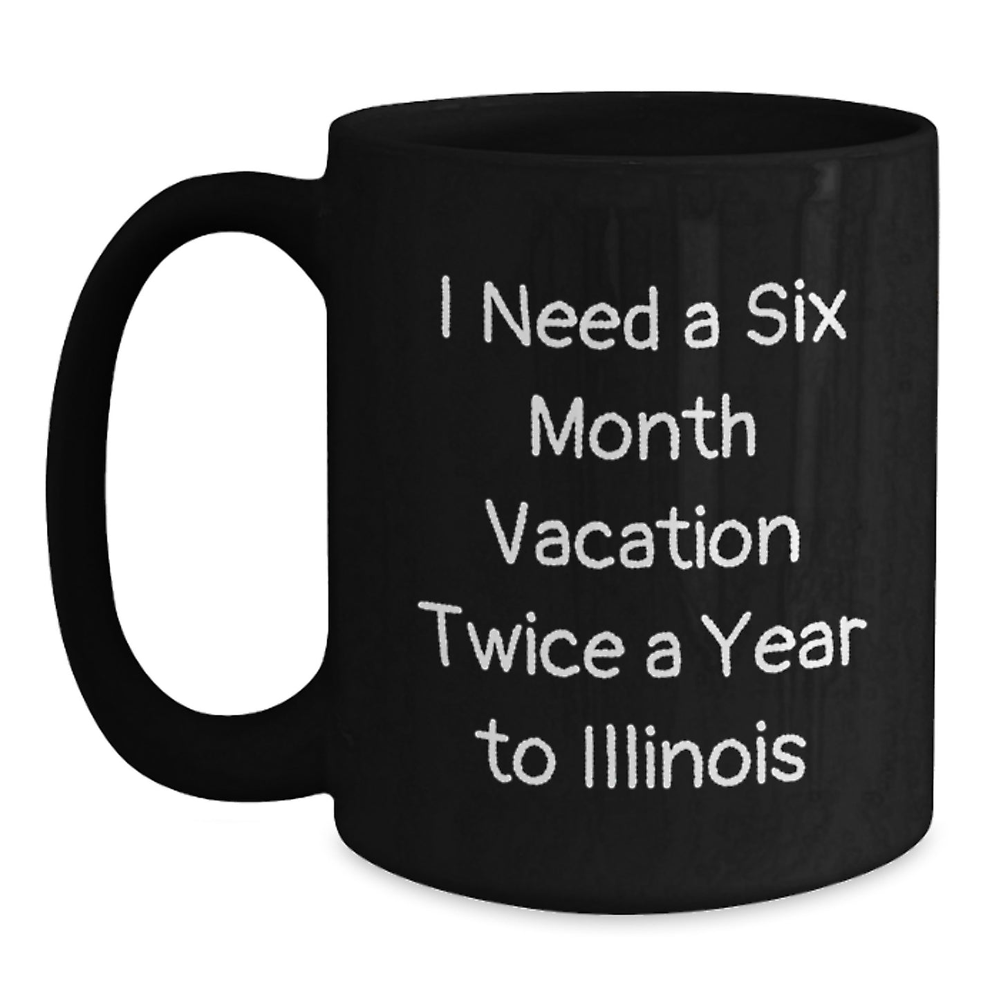 Funny Illinois Black Coffee Mugs Gifts for Illinois Lovers from Friends or Family this Christmas Unique Gifts - Main