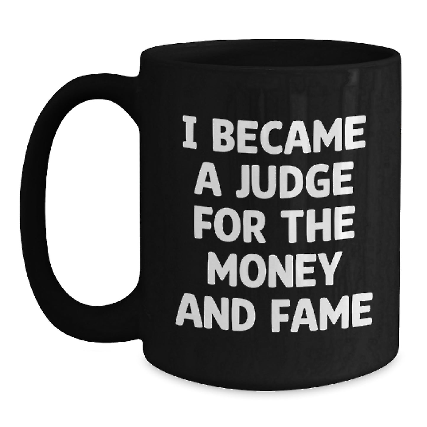 Funny Judge Gifts, Black Coffee Mug for Christmas Unique Presents, Gifts from Friends for Judge - Main