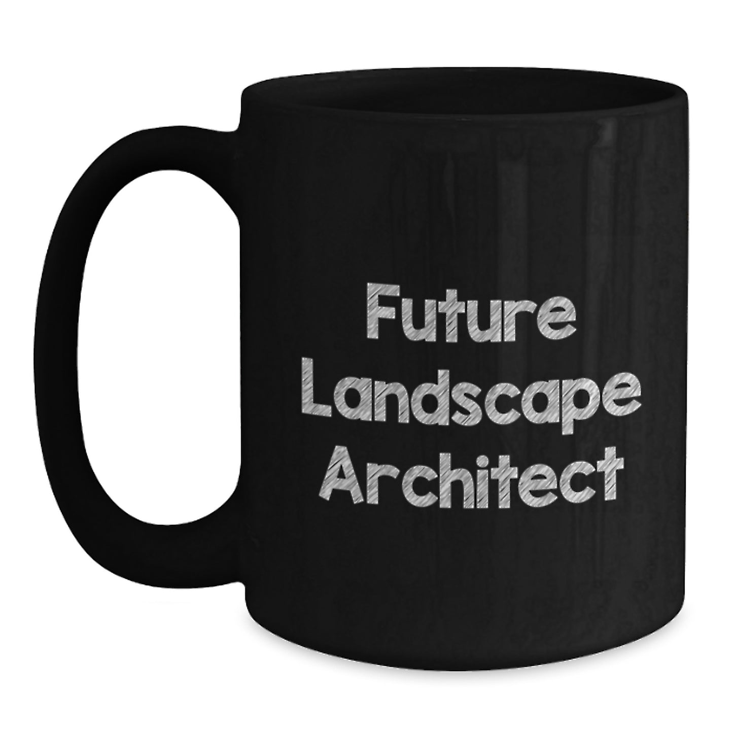 Funny Future Landscape Architect Inspirational Black Coffee Mug, Gifts from Friends for Landscape Architect, Christmas Unique Gifts - Main