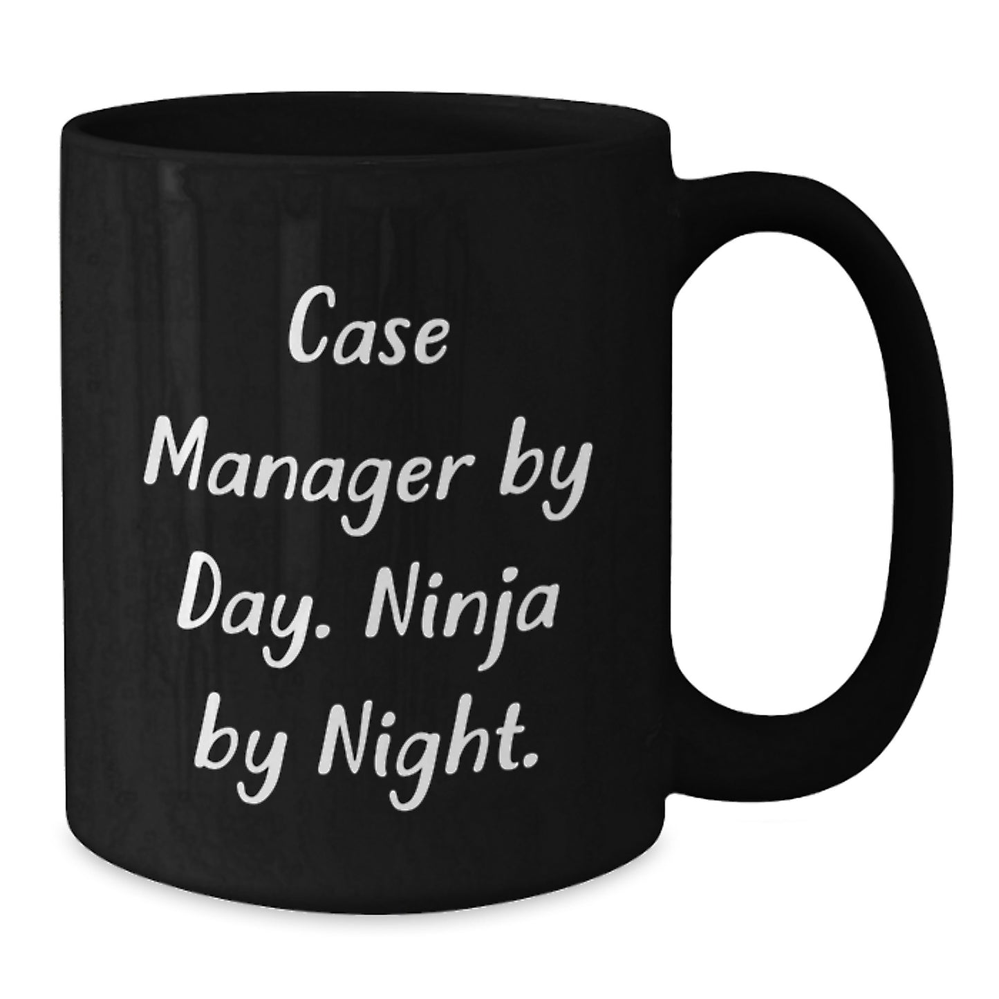 Funny Gift for Case Manager, Unique Case Manager Christmas Unique Gifts, Black Coffee Mug for Men Case Manager - Additional