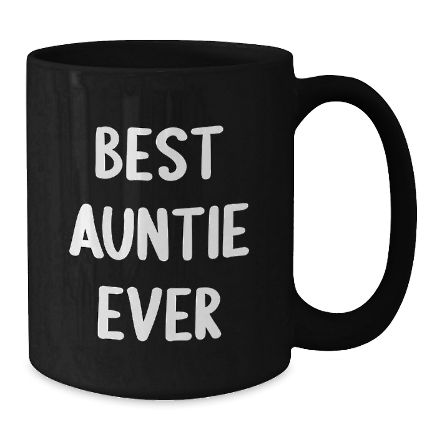 Funny Auntie Love Gifts from Family for Auntie Best Auntie Ever Black Coffee Mug Christmas Unique - Additional