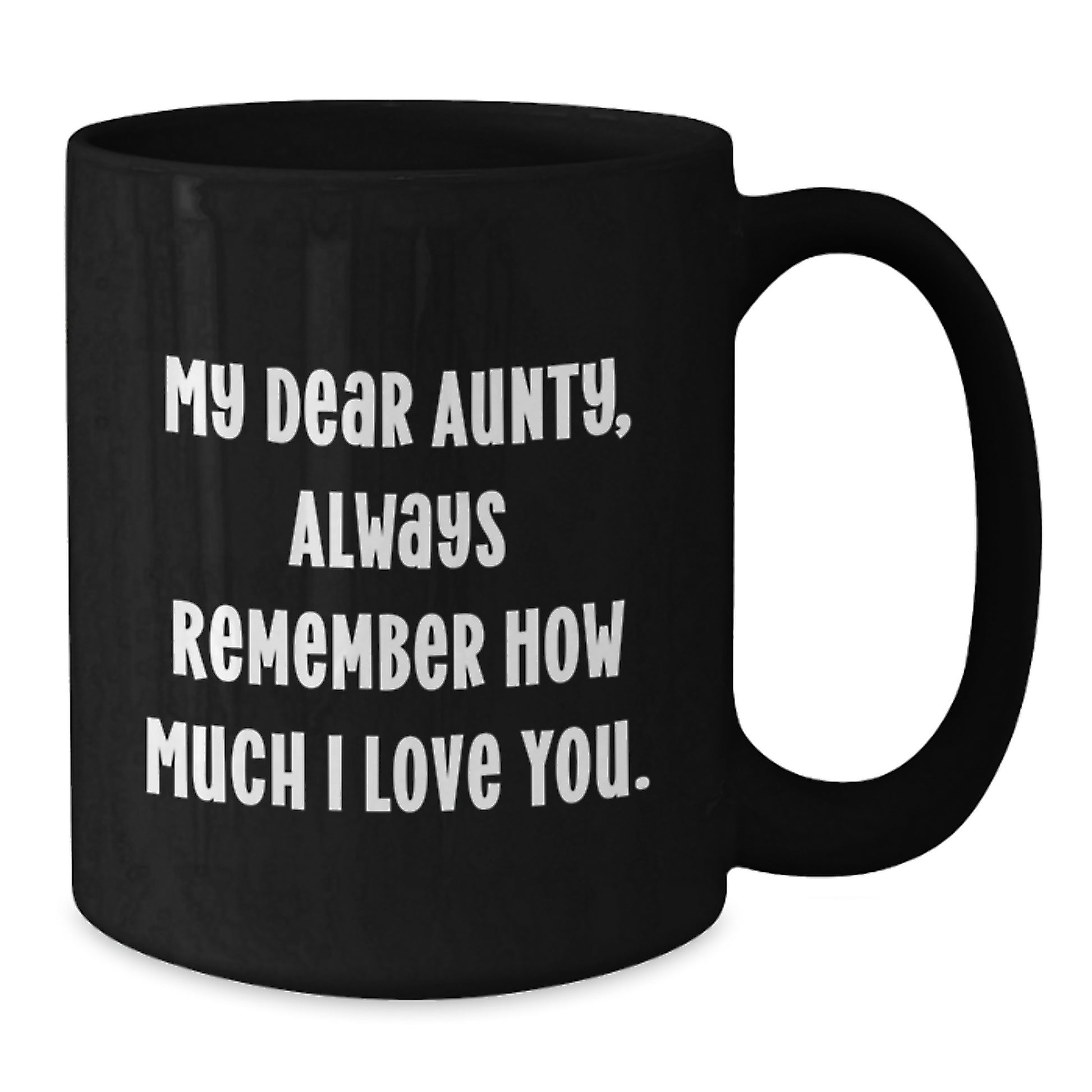 Aunty Love Mugs - Funny Quote Gifts from Men to Women for Aunty on Christmas Unique Presents - Additional