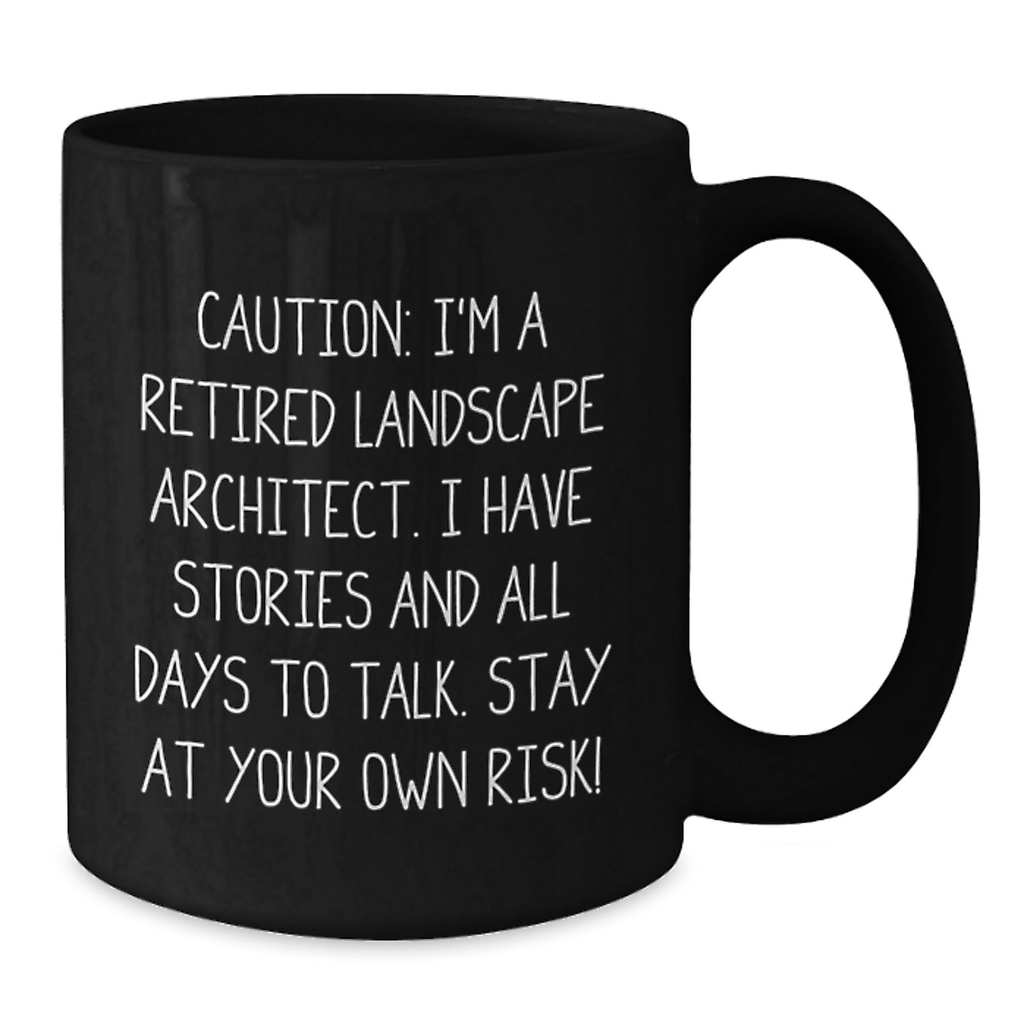 Funny Landscape Architect Gifts for Men, Unique Black Coffee Mug with Warning Quote for Coworkers, Christmas Unique Gifts from Friends and Family - Additional