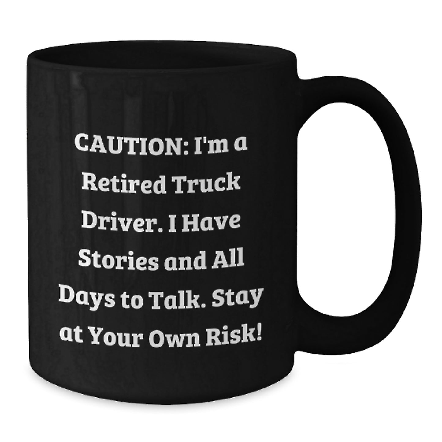 Funny Truck Driver Gifts from Men to Friends - Gifts for Truck Drivers on Christmas - Black Coffee Mug - Additional