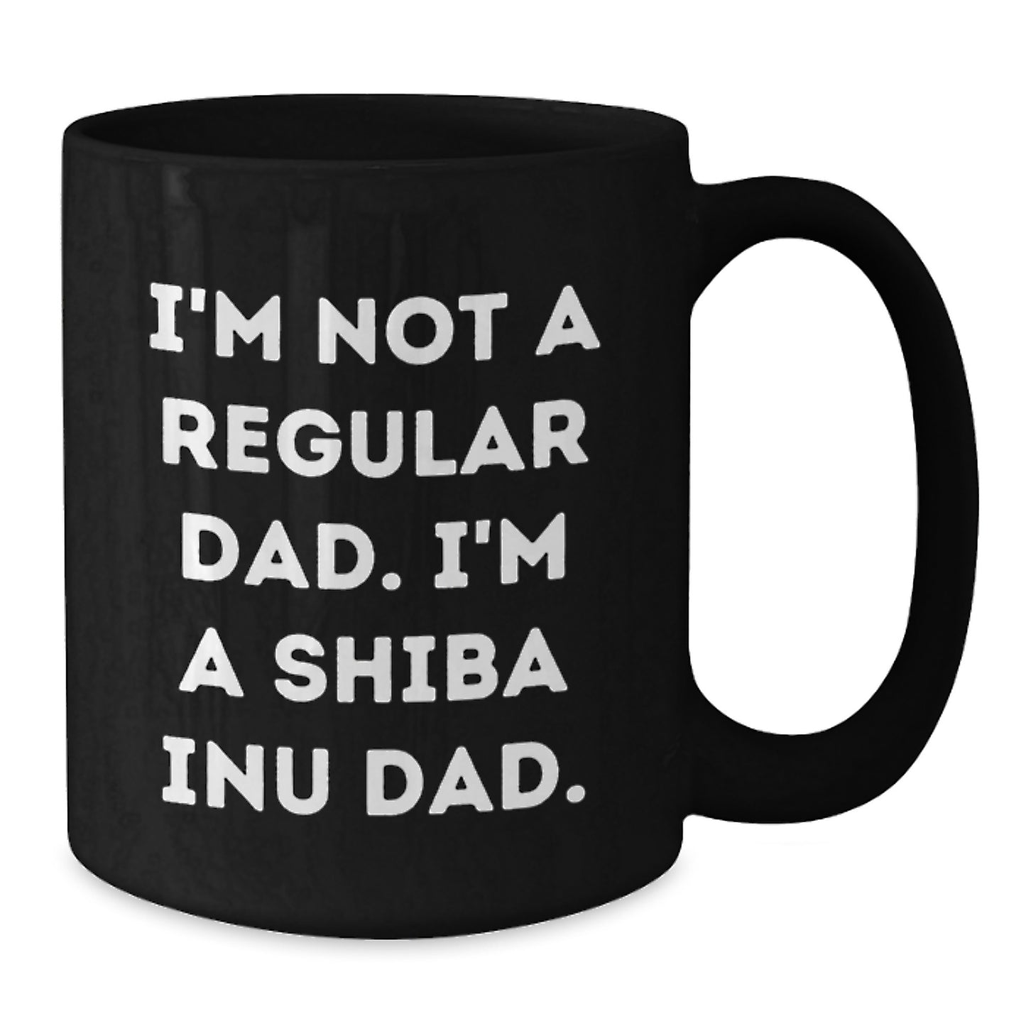 Shiba Inu Dog Lovers Funny Gifts from Dad for Men Shiba Inu Dad Unique Black Coffee Mug - Additional