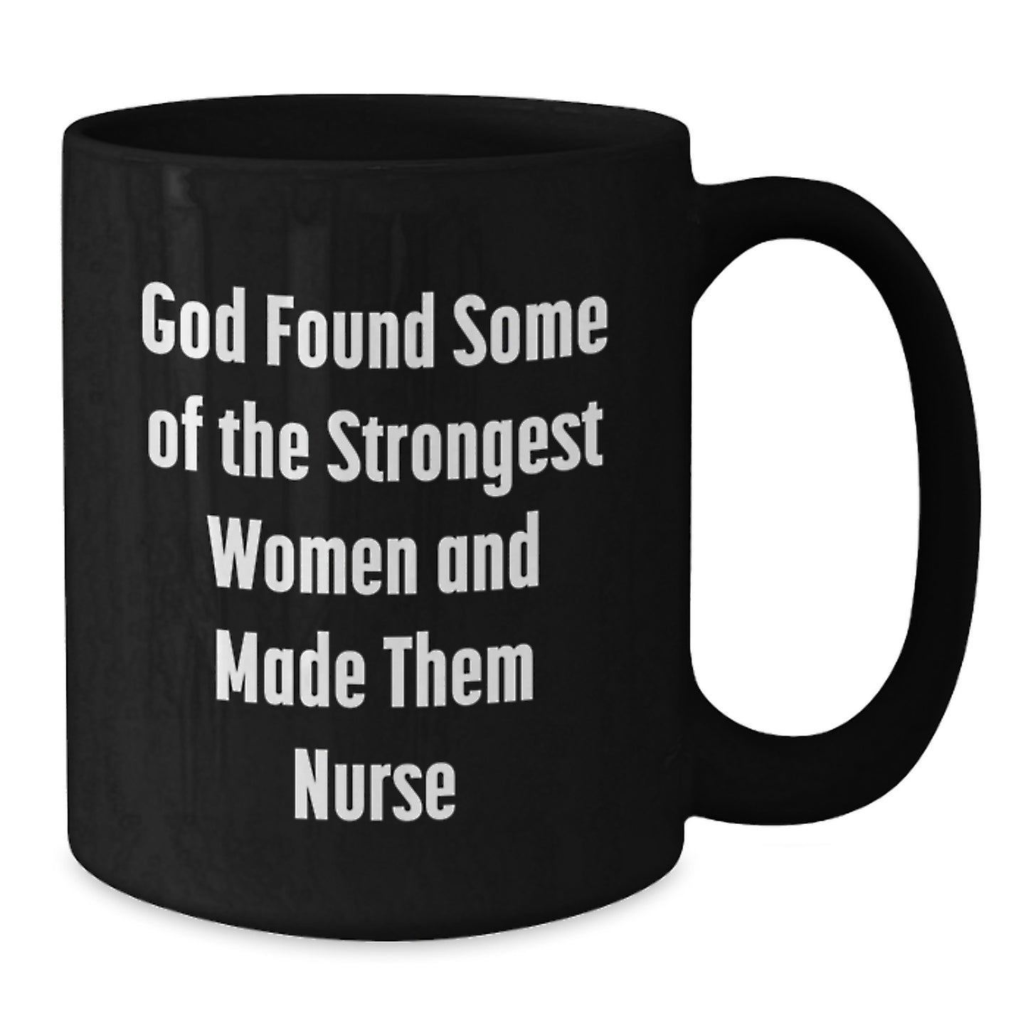 Funny Nurse Gifts from Men to Women, Black Coffee Mug, Inspirational Quote for Christmas Unique Presents - Additional