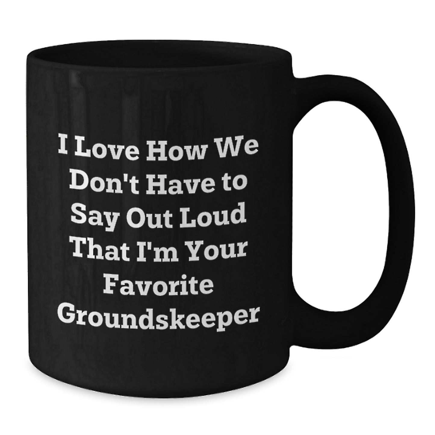 Funny groundskeeper Black Coffee Mugs Gifts for Men from Friends at Christmas Unique - Additional
