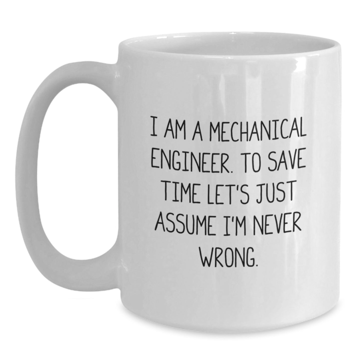 Funny Mechanical Engineer Gifts from Men, Unique White Coffee Mugs for Christmas Unique Gifts - Main