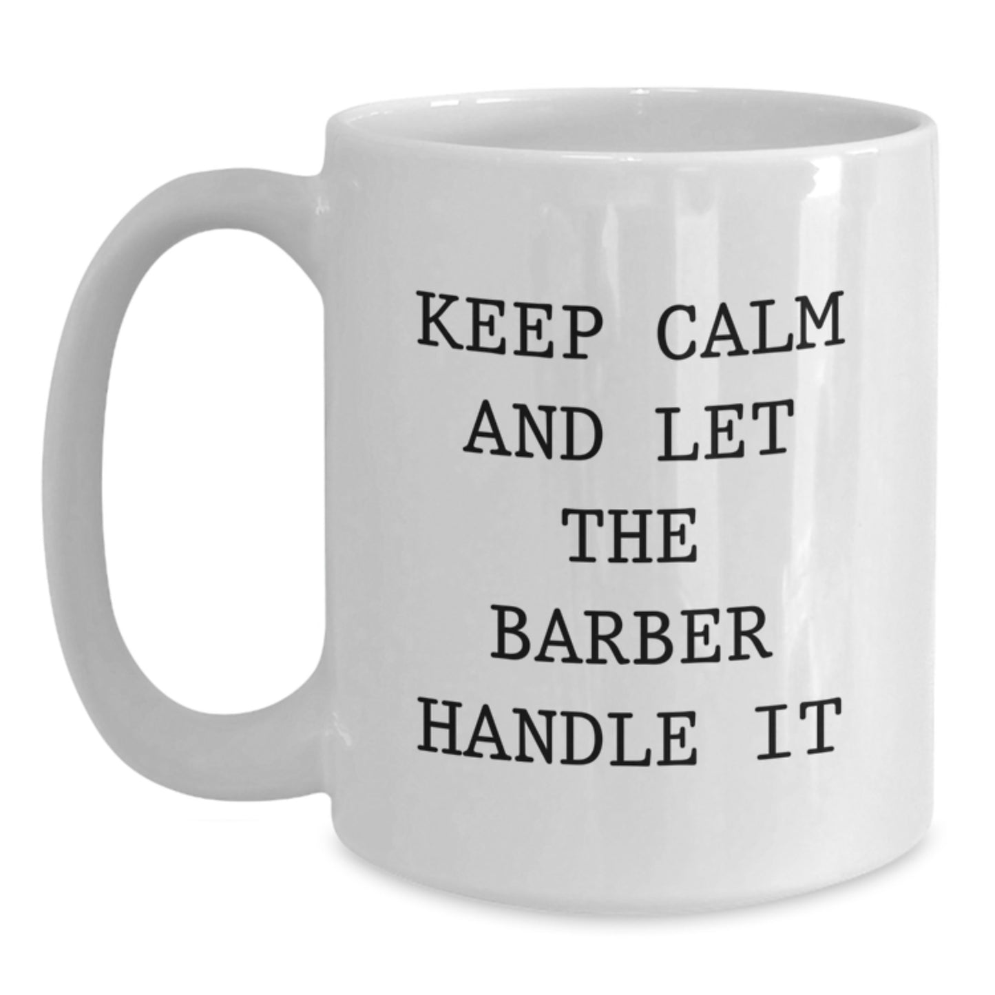 Funny Barber Gifts from Men to Barber Friends, White Coffee Mug for Christmas Unique Presents - Main