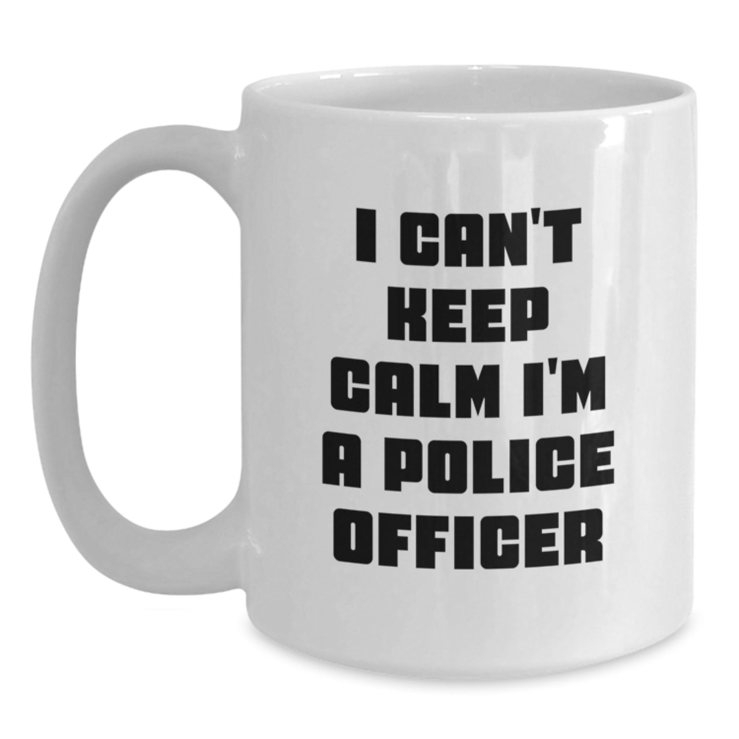 Funny Police Officer White Coffee Mugs Gifts for Men Police Officer Friends from Family this Christmas Unique Mug - Main