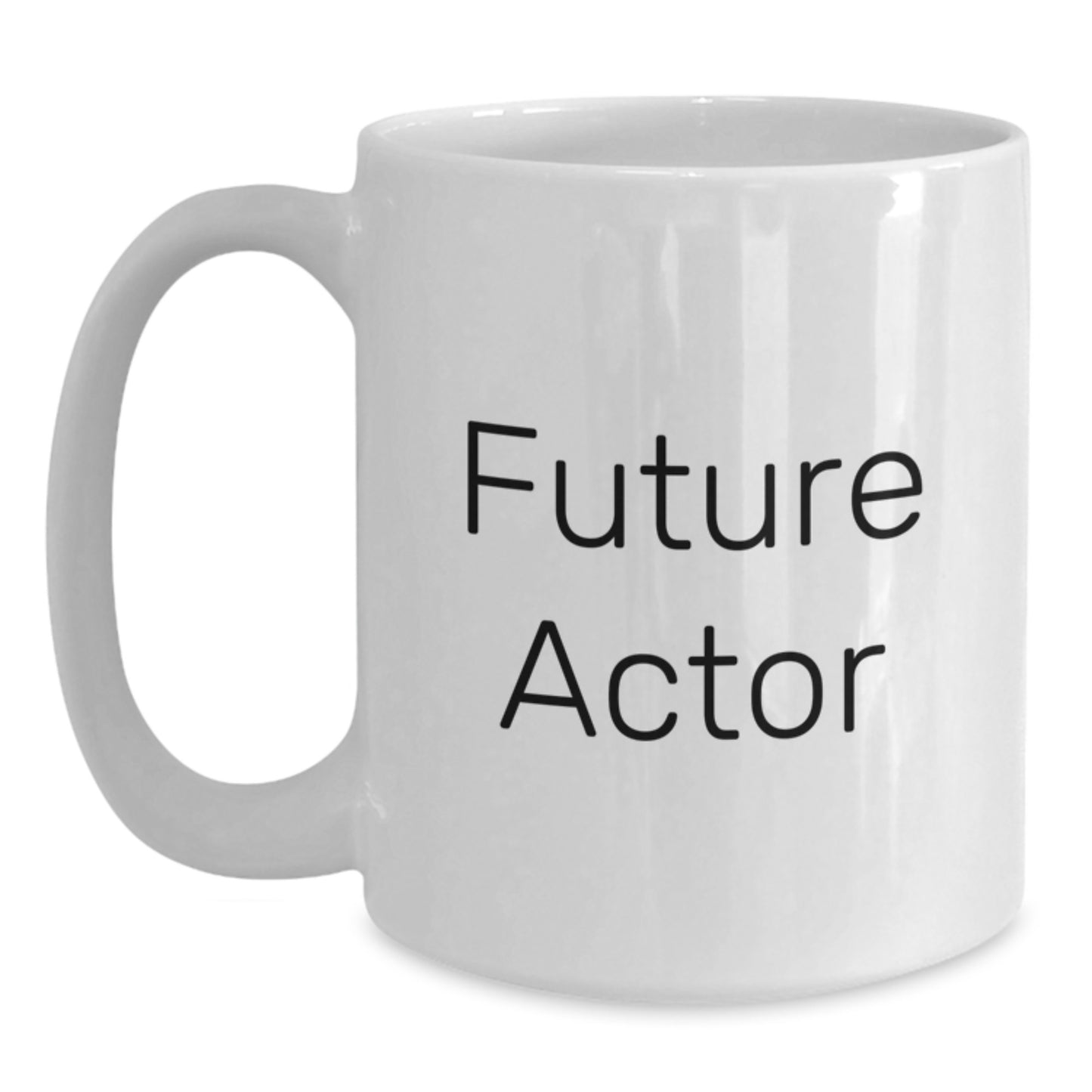 Funny Future Actor Gifts for Men, Women, Family, Coworkers, White Coffee Mug Quote 'Future Actor' Christmas Unique Gifts - Main