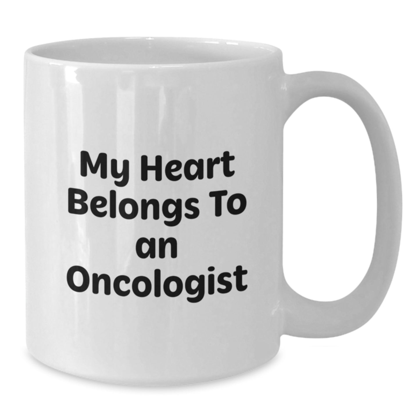 Funny Oncologist Gifts for Him or Her, White Coffee Mug, 'My Heart Belongs To An Oncologist' Quote, Christmas Unique Presents from Men to Women, Friends, Coworkers, Family - Additional