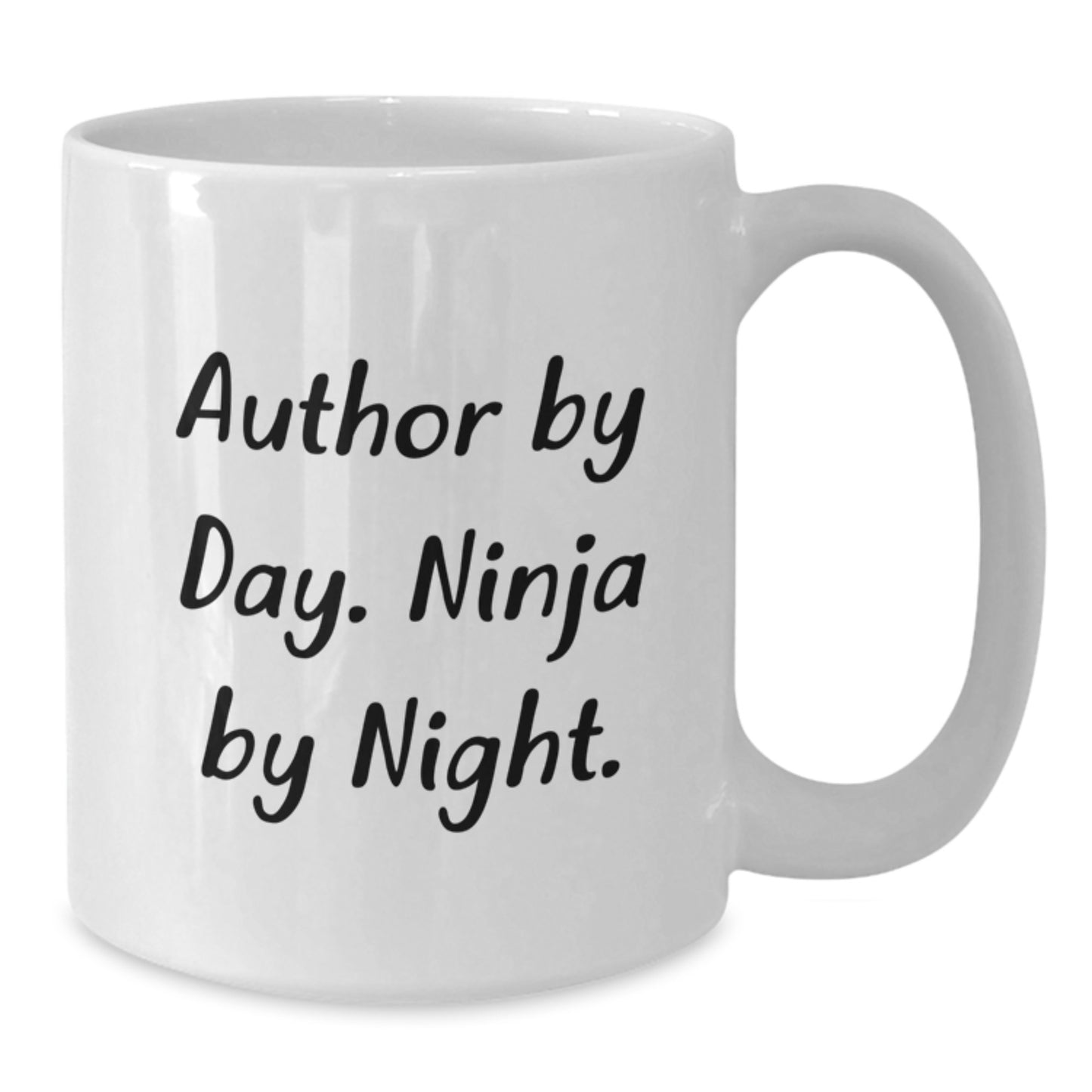 Author Gifts from Men to Author, Funny White Coffee Mug for Author By Day Ninja By Night Christmas Unique Gifts - Additional