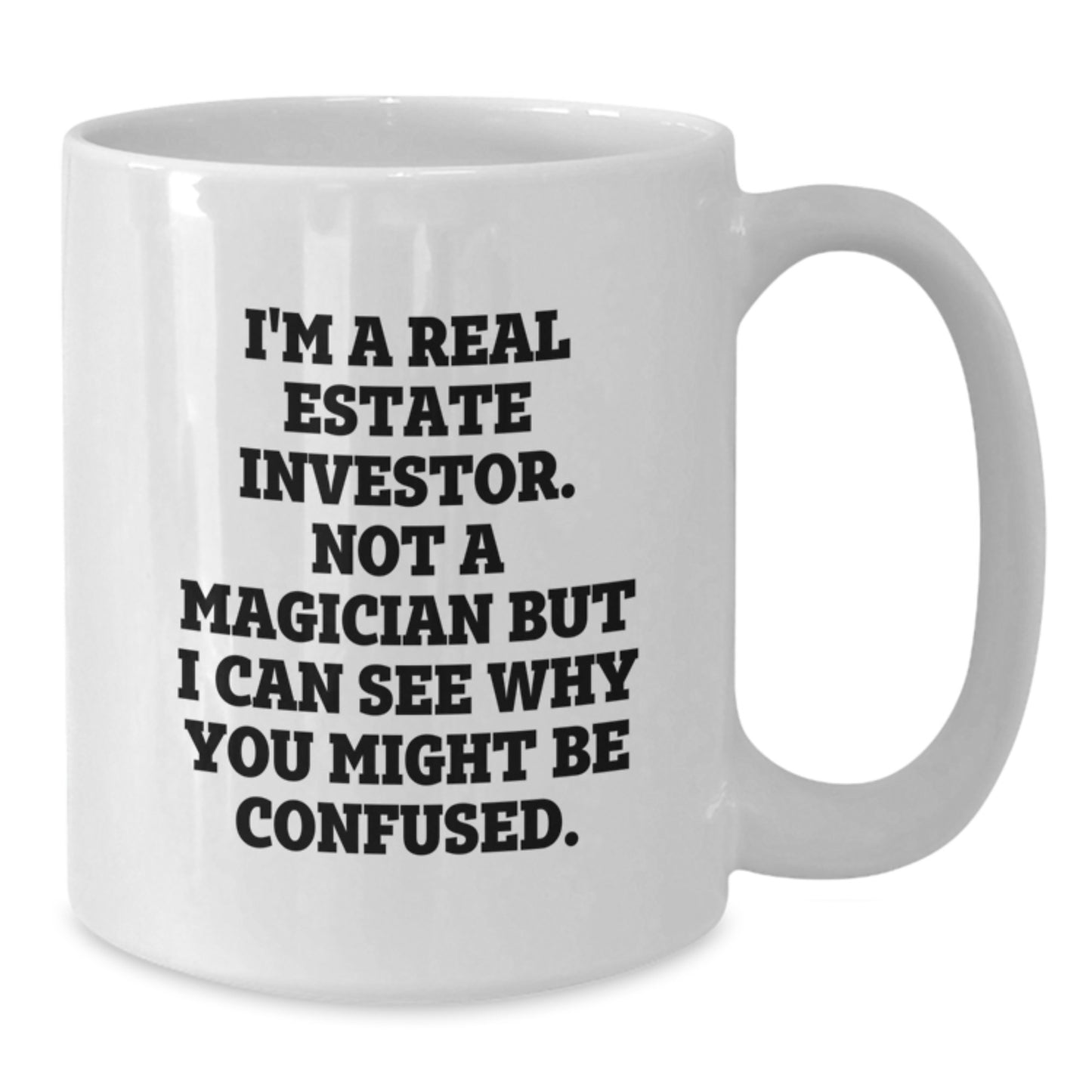Fun Real Estate Investor White Coffee Mug Gifts for Him from Friends, Unique Christmas Unique Gifts for Real Estate Investors Men - Additional