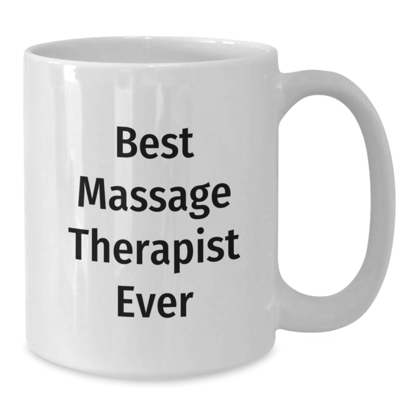 Funny Gifts from Friends for Massage Therapist Best Massage Therapist Ever Christmas Unique Mugs, White Coffee Mug - Additional