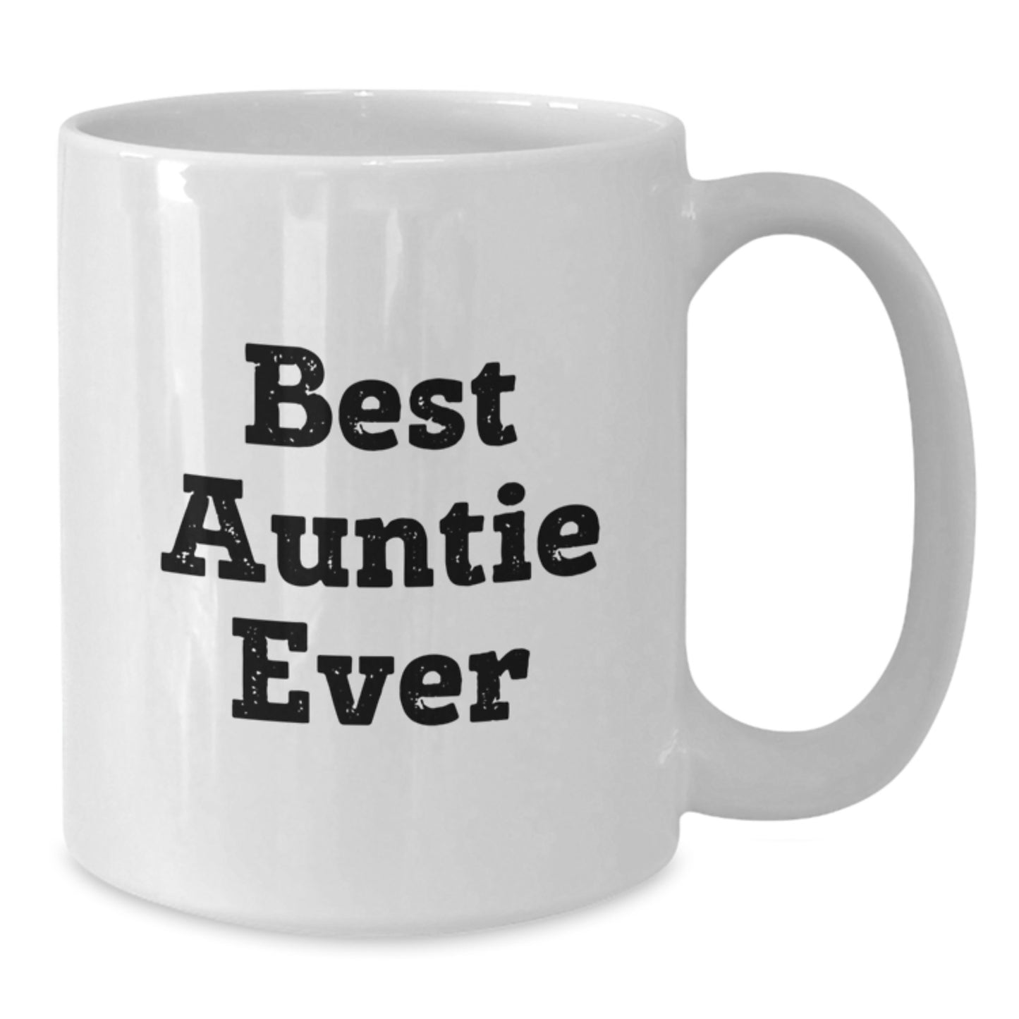 Funny Quirky Best Auntie Ever White Coffee Mug Gifts from Family at Christmas - Additional