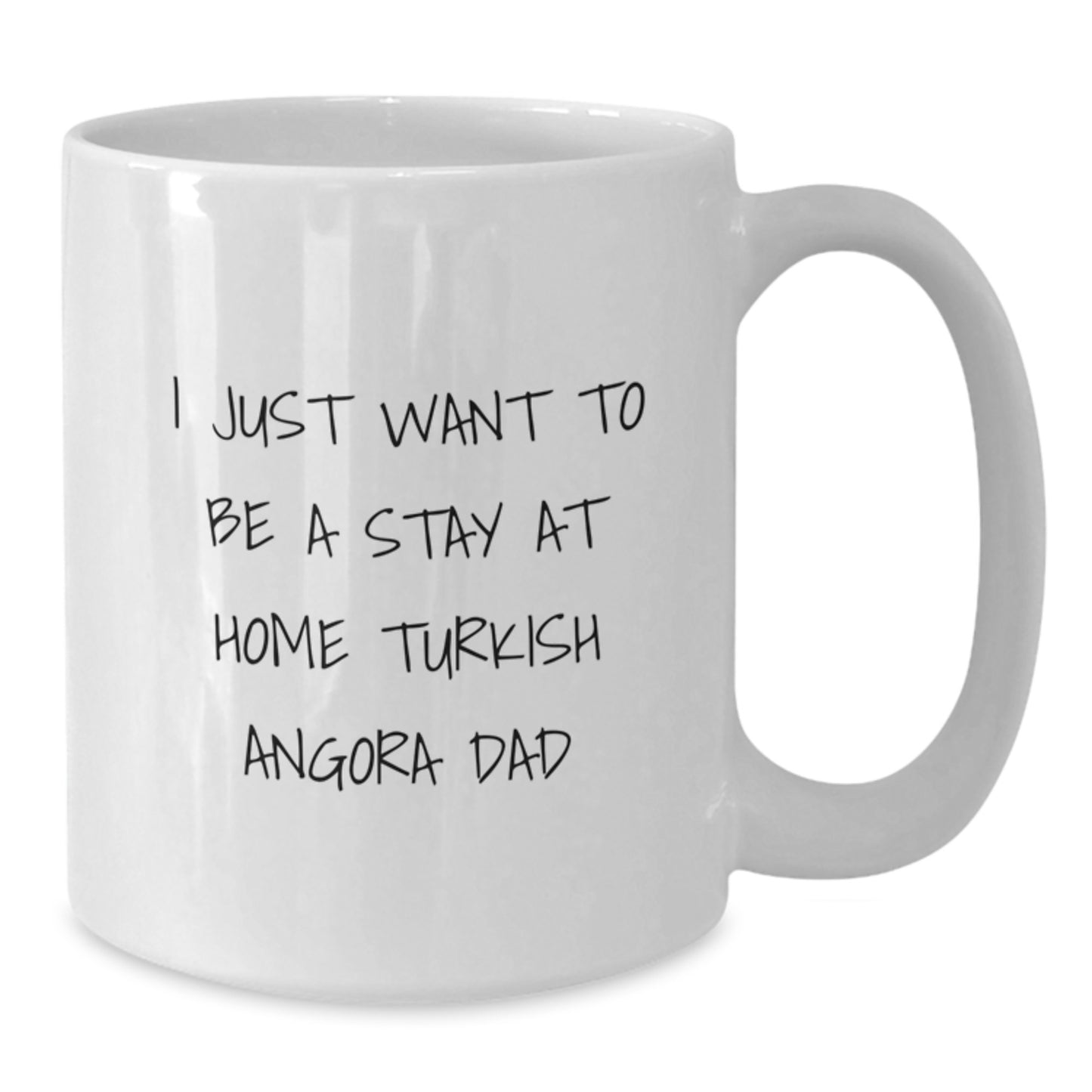 Funny Turkish Angora Cat Gifts for Dad White Coffee Mug, Perfect Valentine's Unique Gifts from Men to Friends - Additional